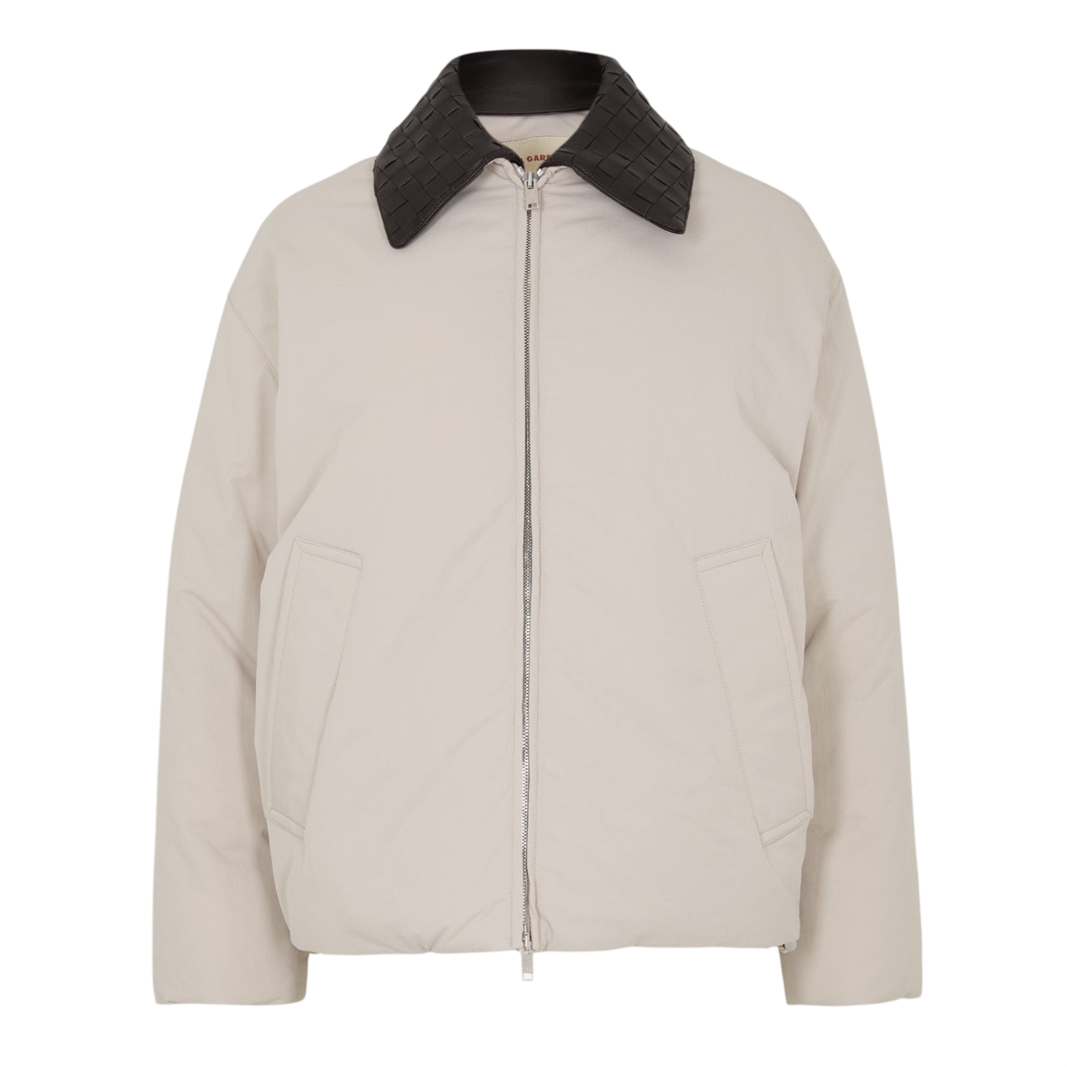 LUXURY HUB BOTTEGA VENETA WOMEN'S TECH LONG SLEEVE DOUBLE ZIP SHORT PUFFER JACKET