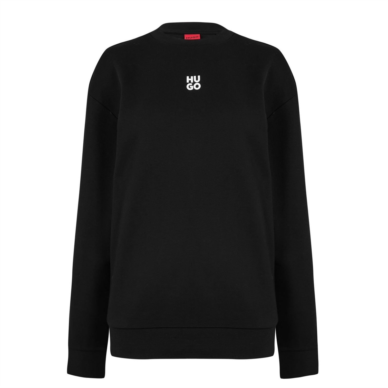 LUXURY HUB HUGO STACK LOGO CREW NECK SWEATER