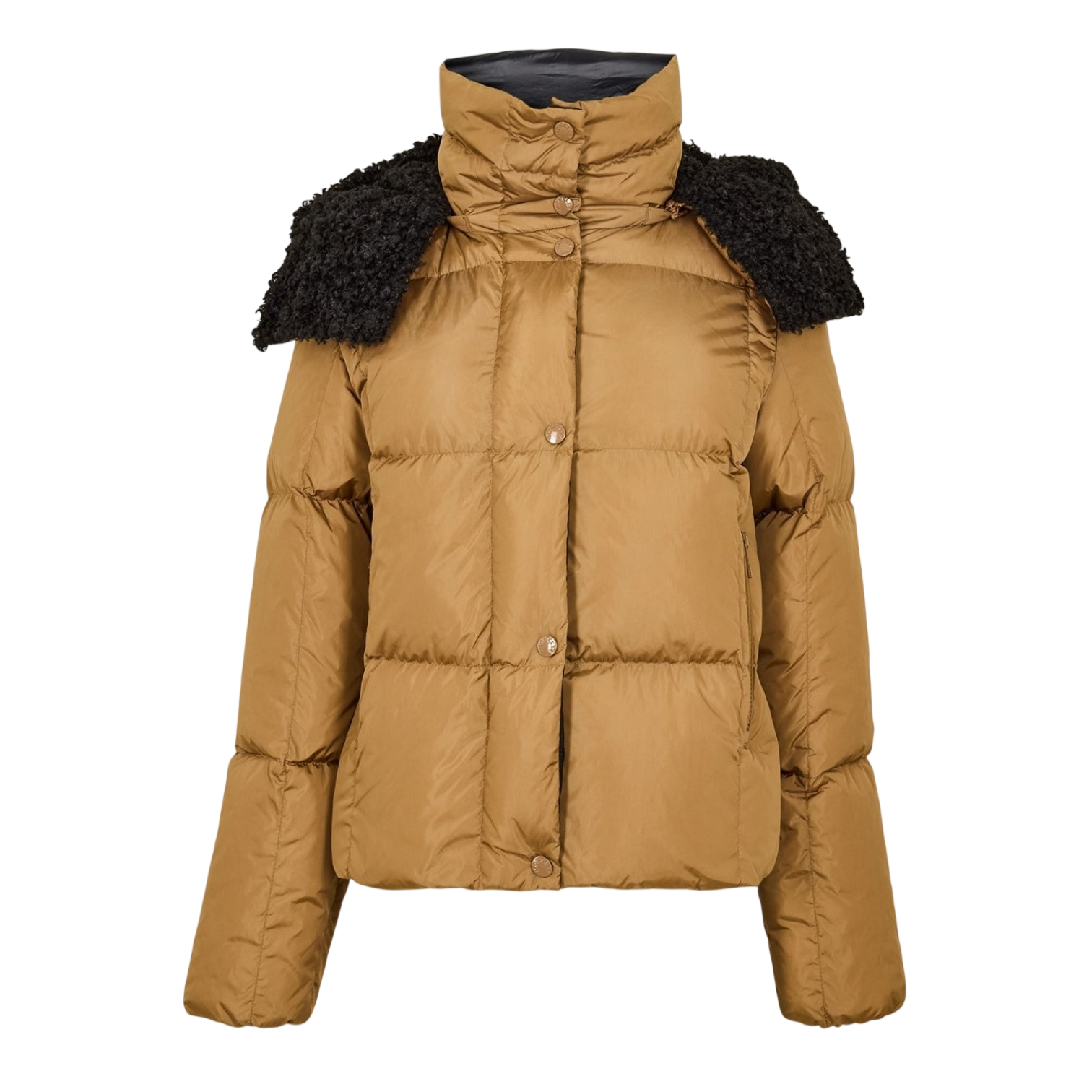 LUXURY HUB MONCLER WOMEN'S INSULATED WATER-RESISTANT FITTED SHORT PUFFER JACKET