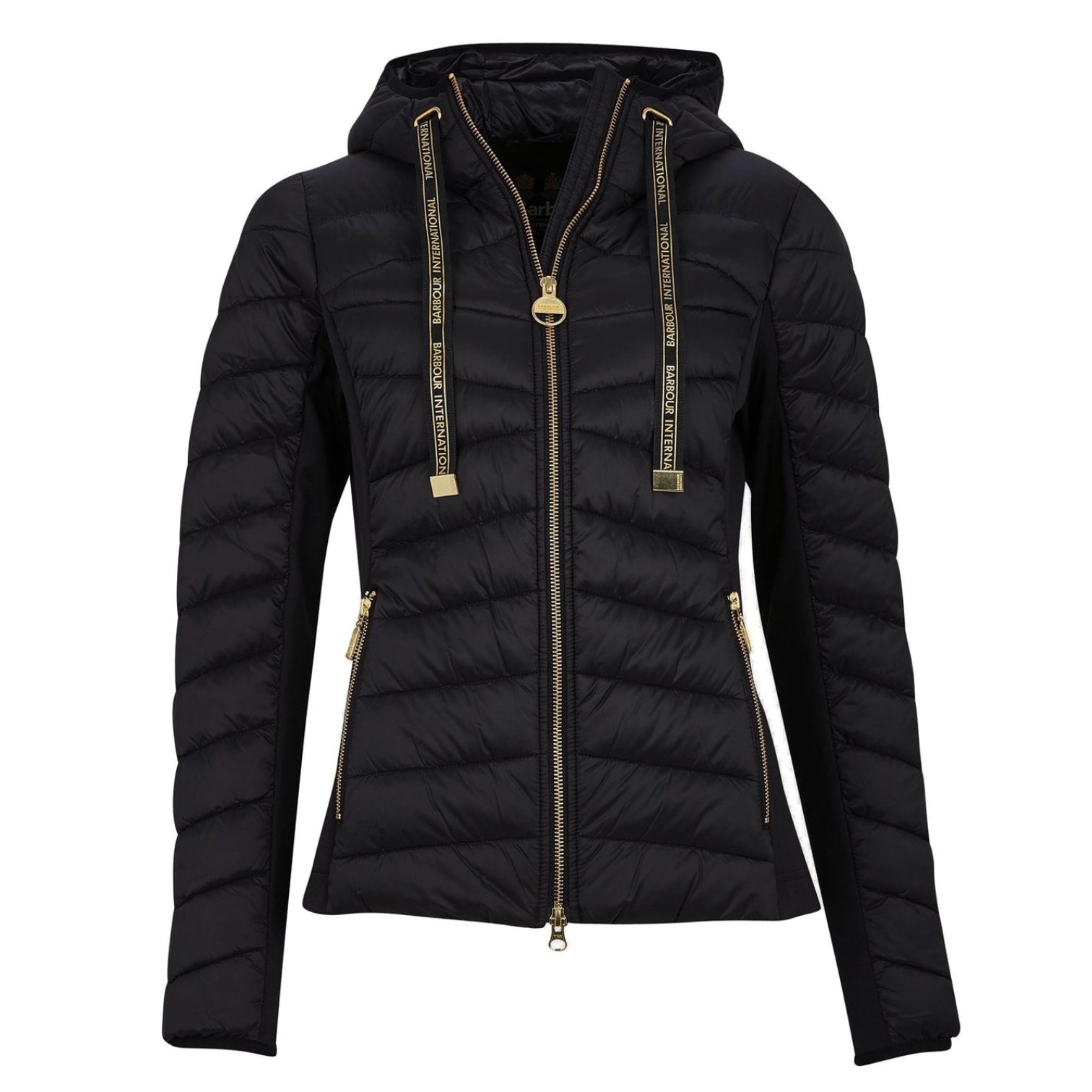 LUXURY HUB BARBOUR INTERNATIONAL GRID QUILT JACKET