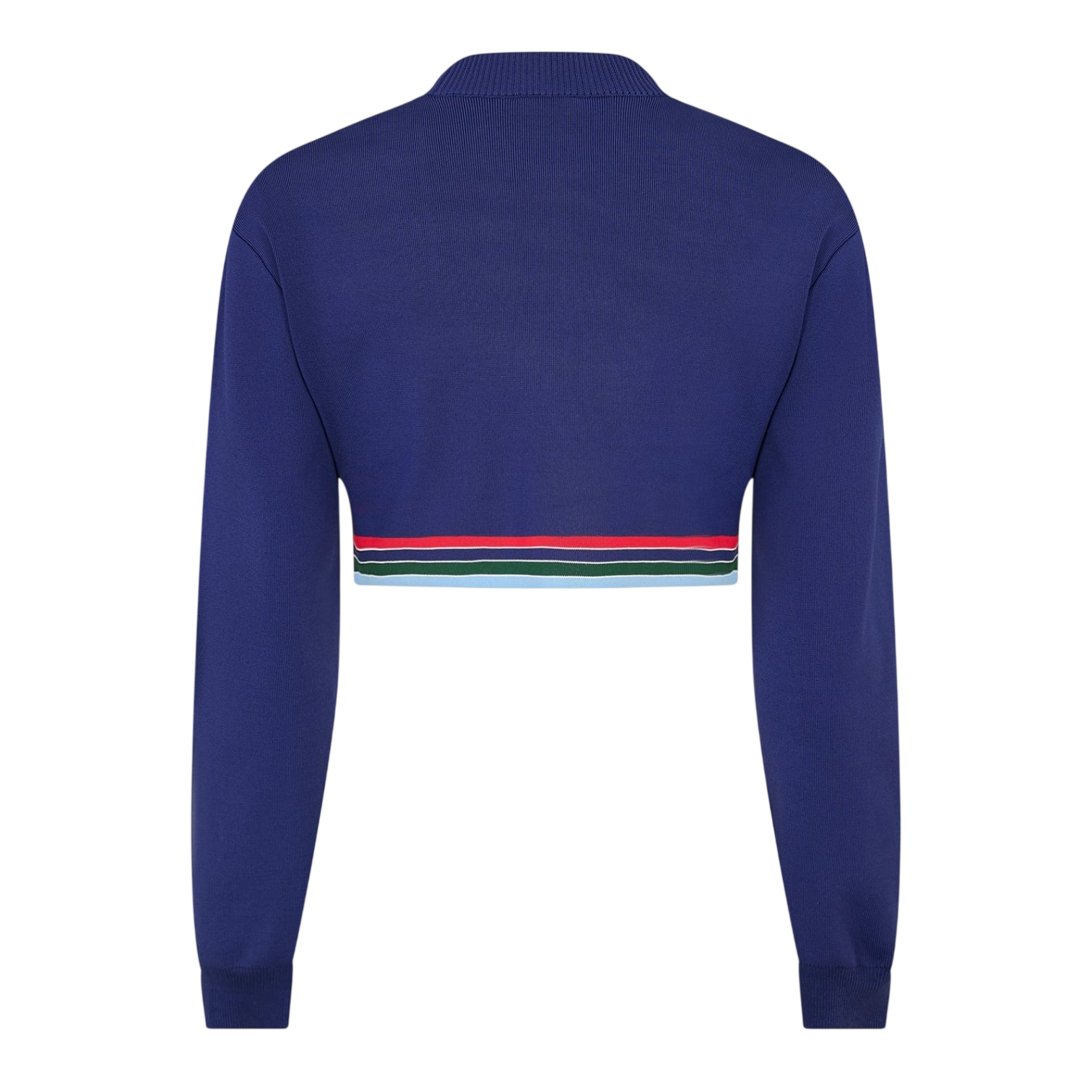 LUXURY HUB CASABLANCA WOMEN'S BASEBALL RELAXED FIT CREW SWEATSHIRT