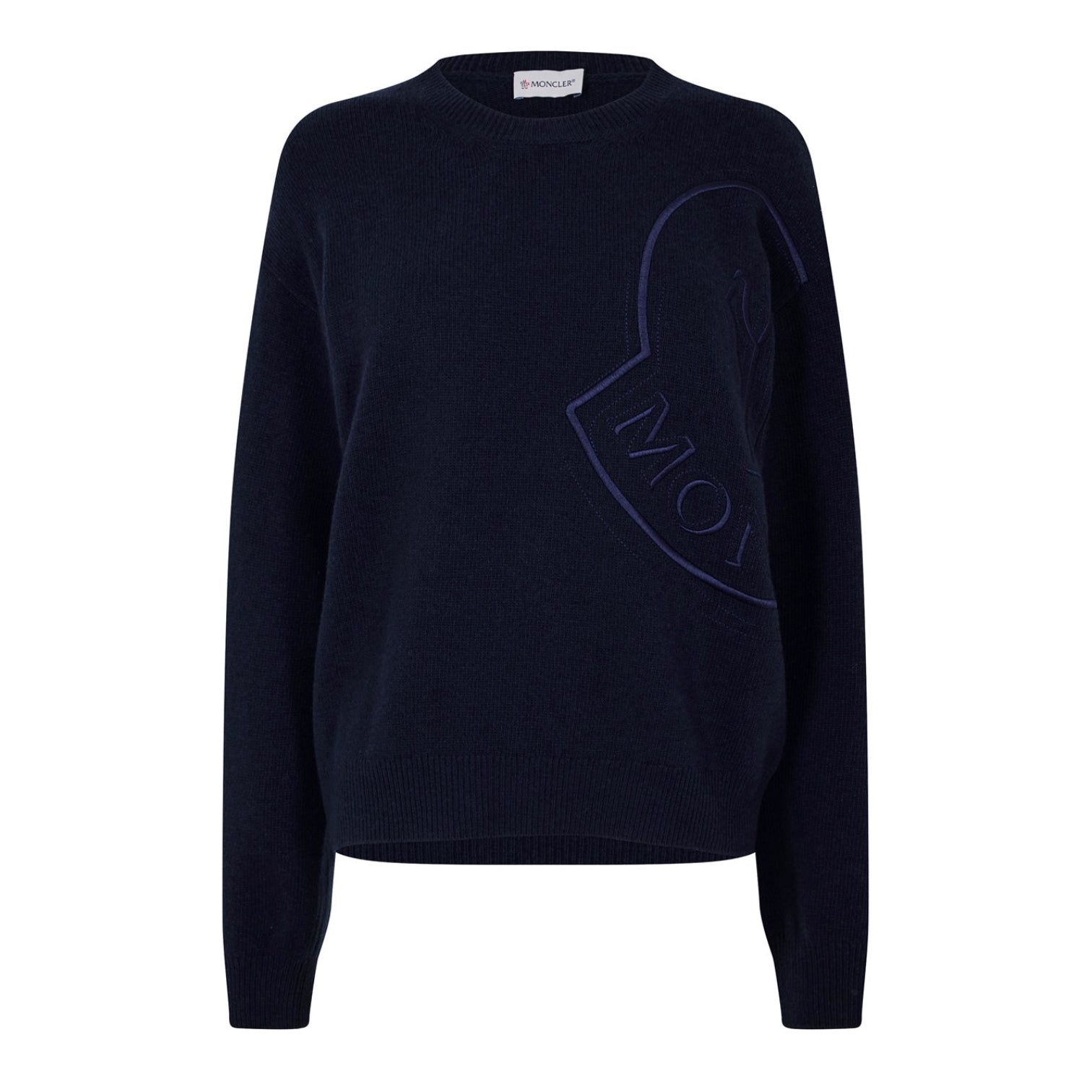 LUXURY HUB MONCLER LOGO SWEATER
