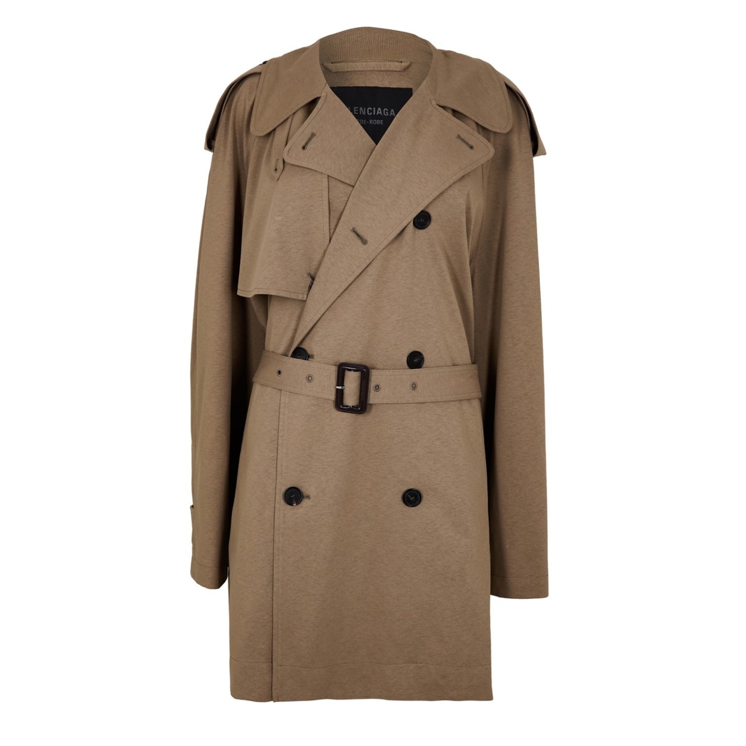 LUXURY HUB BALENCIAGA WOMEN'S BAL CROPPED TRENCH COAT