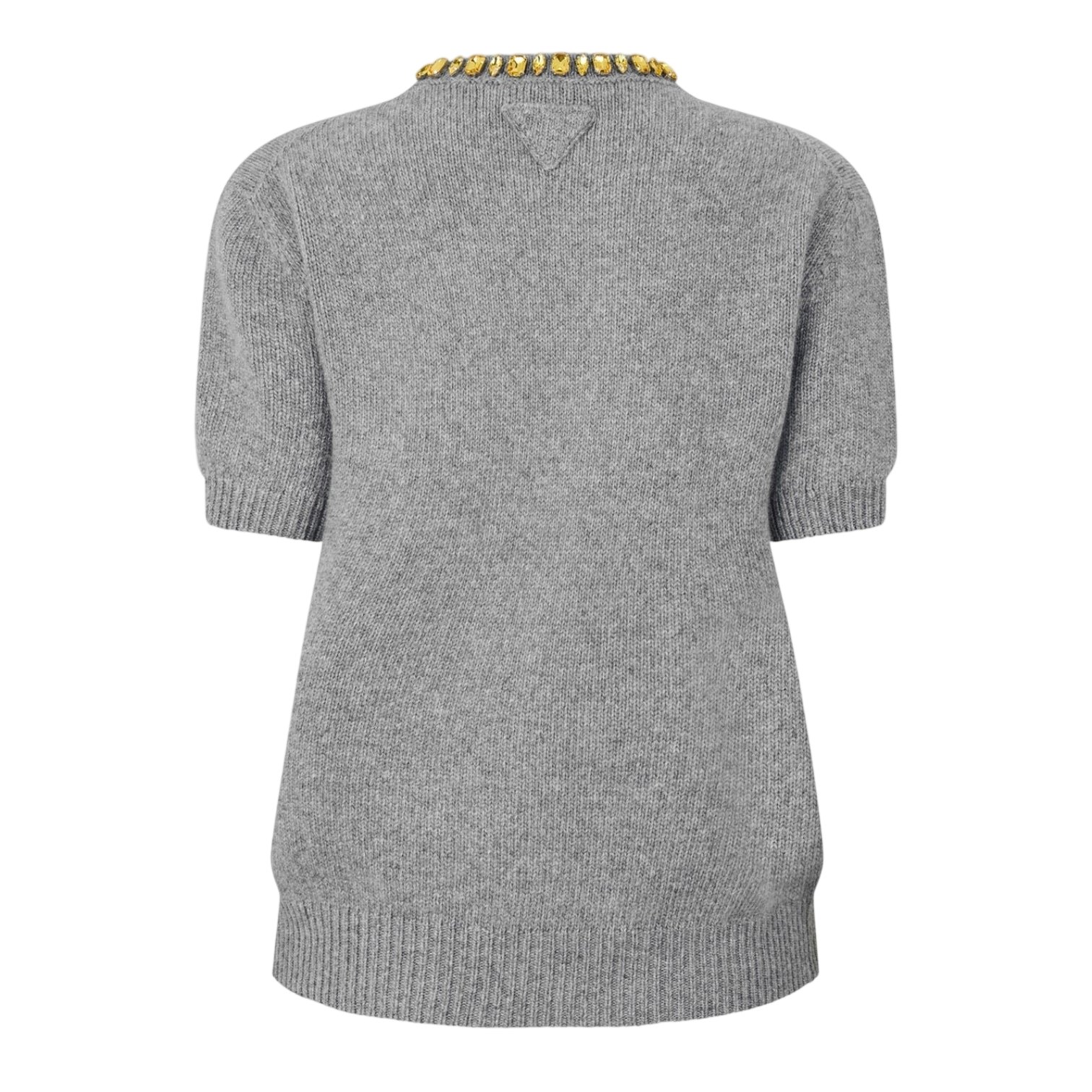 LUXURY HUB PRADA WOMEN'S EMBELLISHED KNITTED TOP