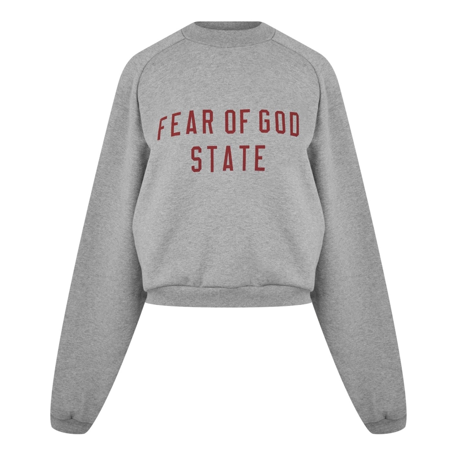 LUXURY HUB FEAR OF GOD ESSENTIALS CROPPED SWEATSHIRT