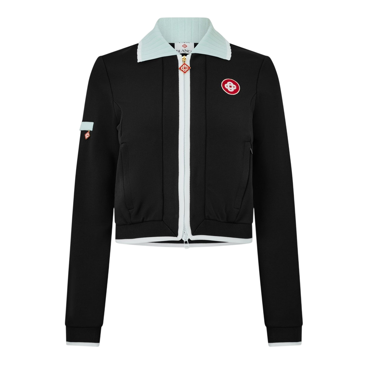 LUXURY HUB CASABLANCA WOMEN'S STRUCTURED RELAXED FIT TRACKSUIT TOP