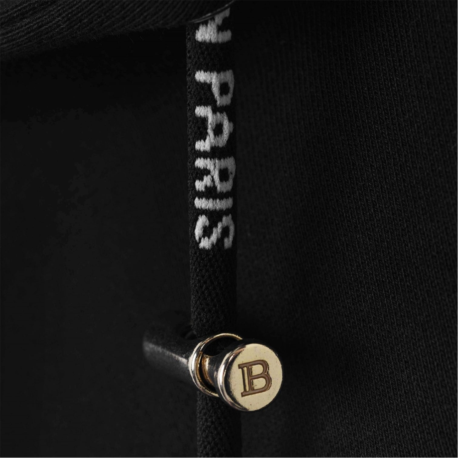 LUXURY HUB BALMAIN SMALL LOGO OTH HOODIE