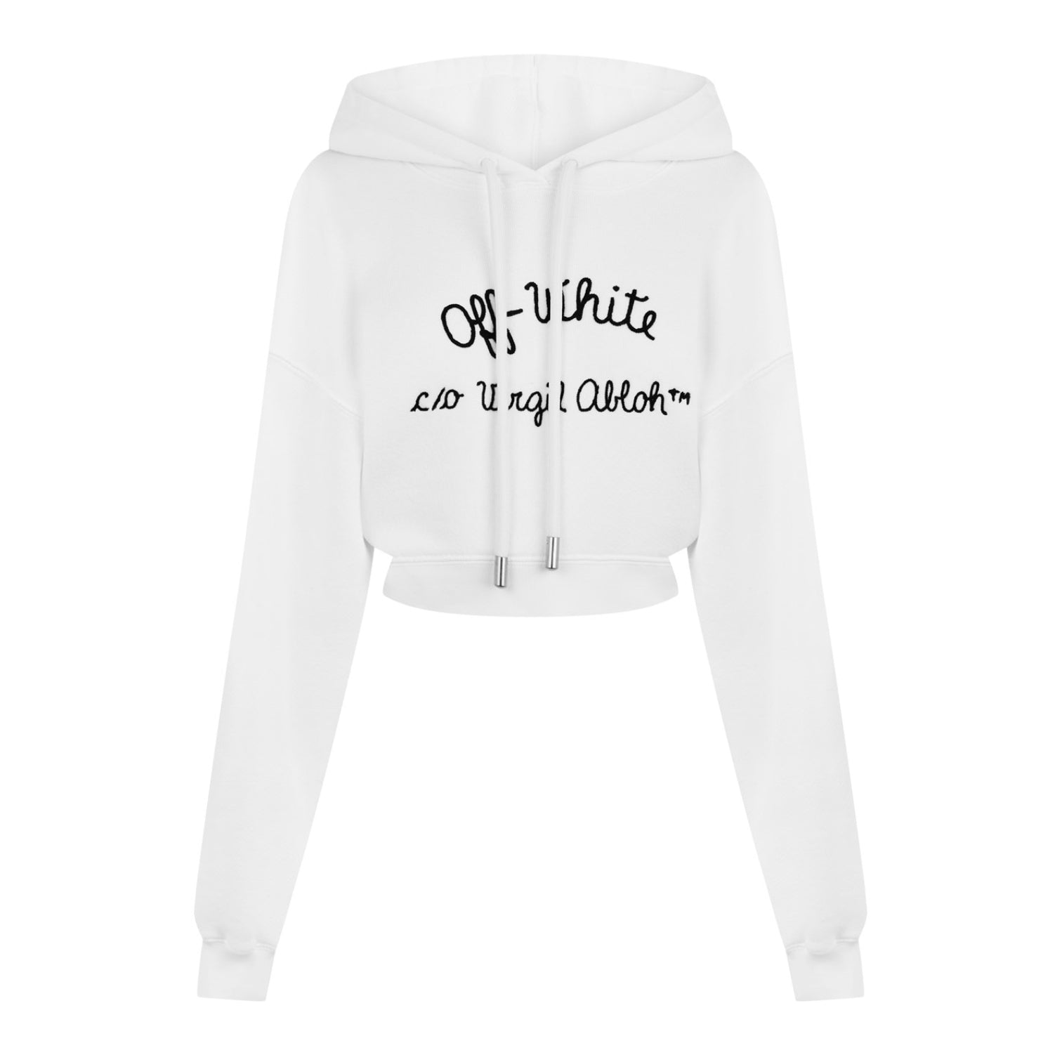 LUXURY HUB OFF WHITE OFF EMB SCRPT HOODIE