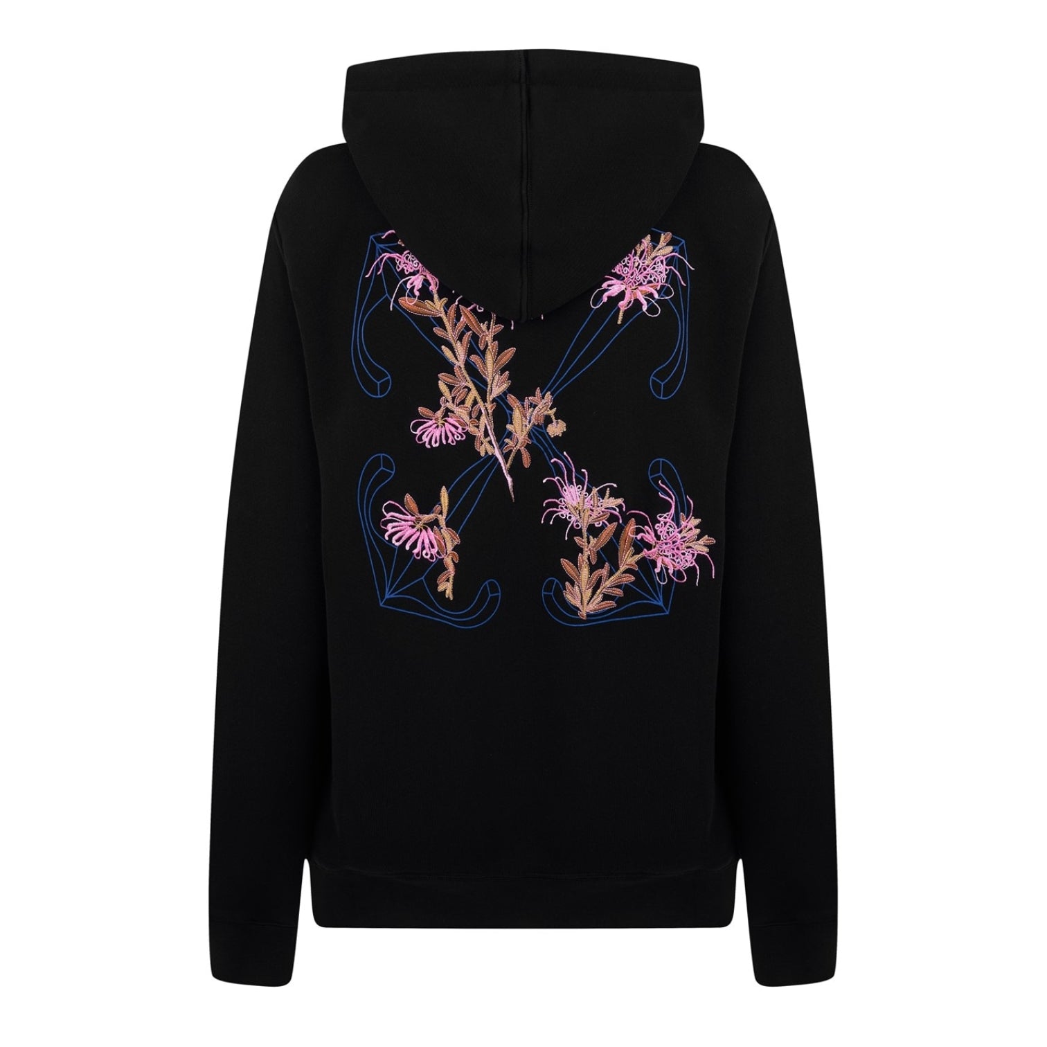 LUXURY HUB OFF WHITE OFF EMB ARW HOODIE