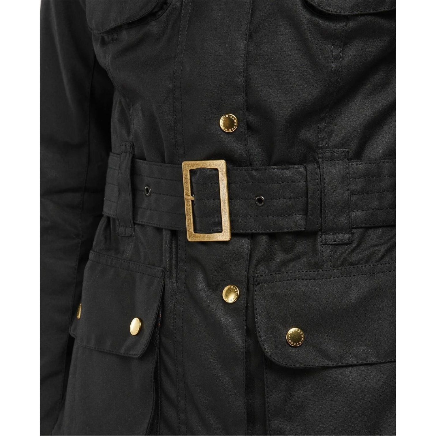 LUXURY HUB BARBOUR INTERNATIONAL LADIES WAXED JACKET