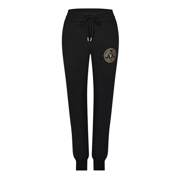 LUXURY HUB VERSACE JEANS COUTURE ROUND LOGO JOGGERS