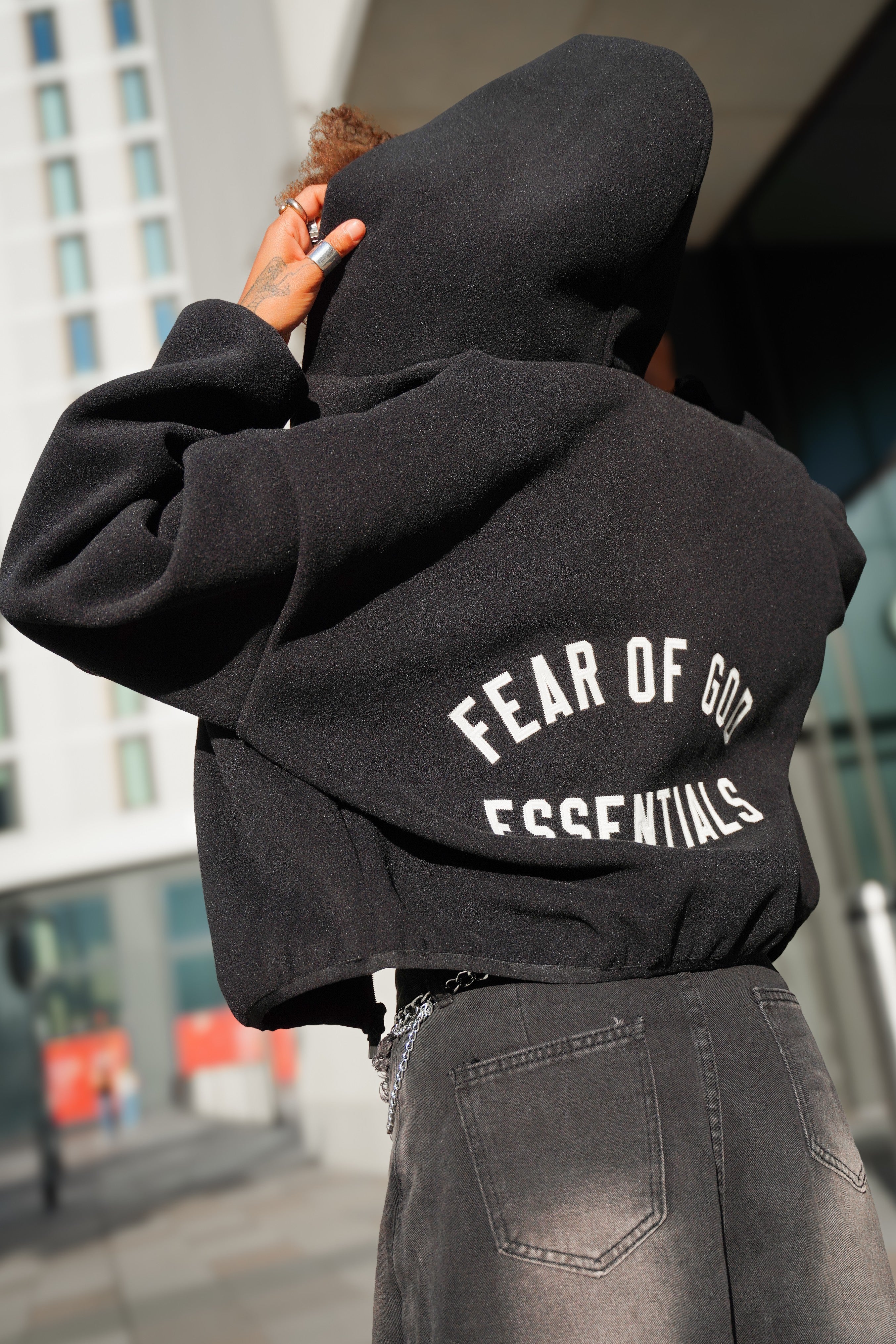 LUXURY HUB FEAR OF GOD ESSENTIALS BRUSHED BOMBER
