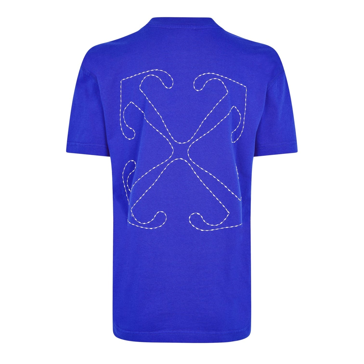 LUXURY HUB OFF WHITE EMBROIDERED ARROW TOP