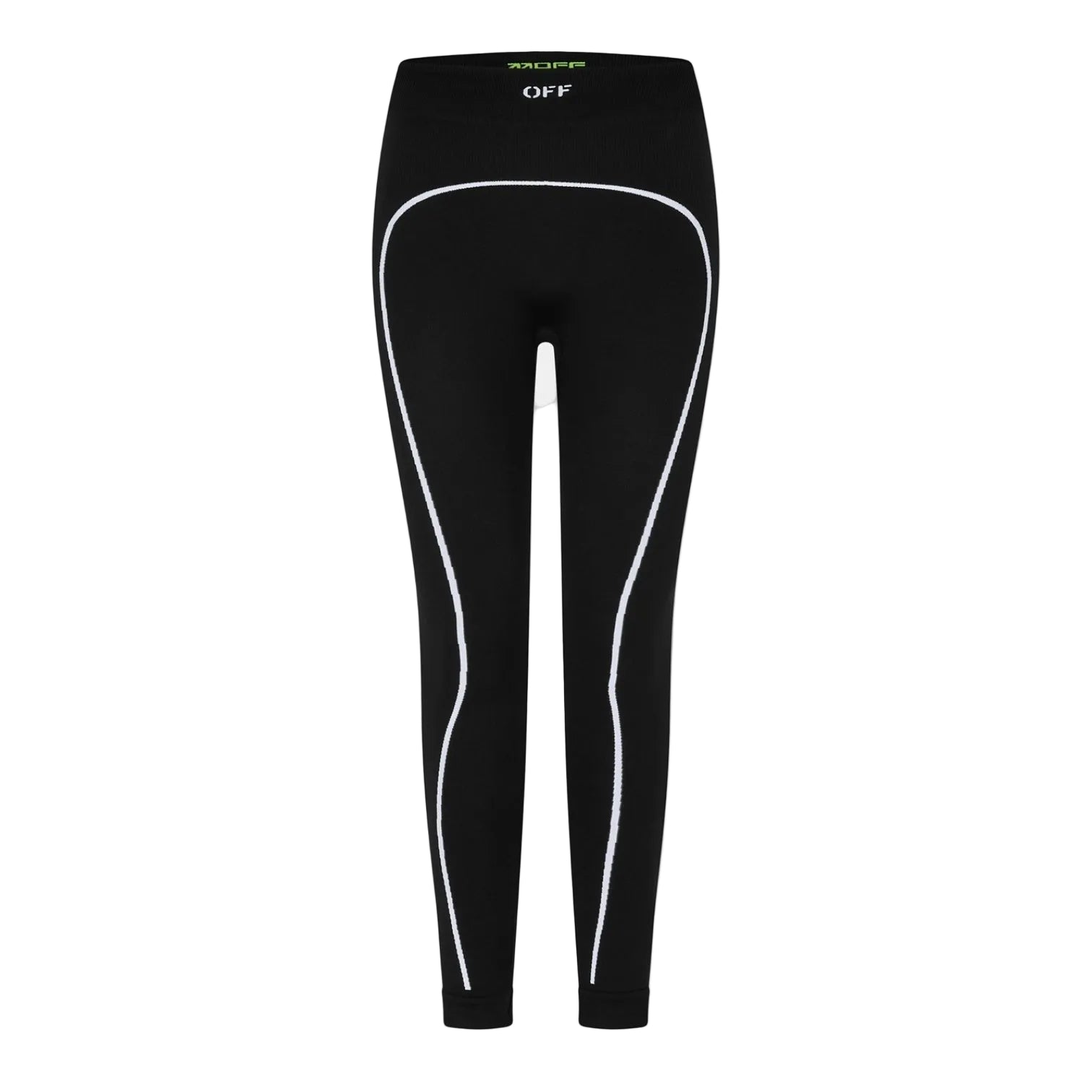 LUXURY HUB OFF WHITE WOMEN'S SEAMLESS LEGGINGS