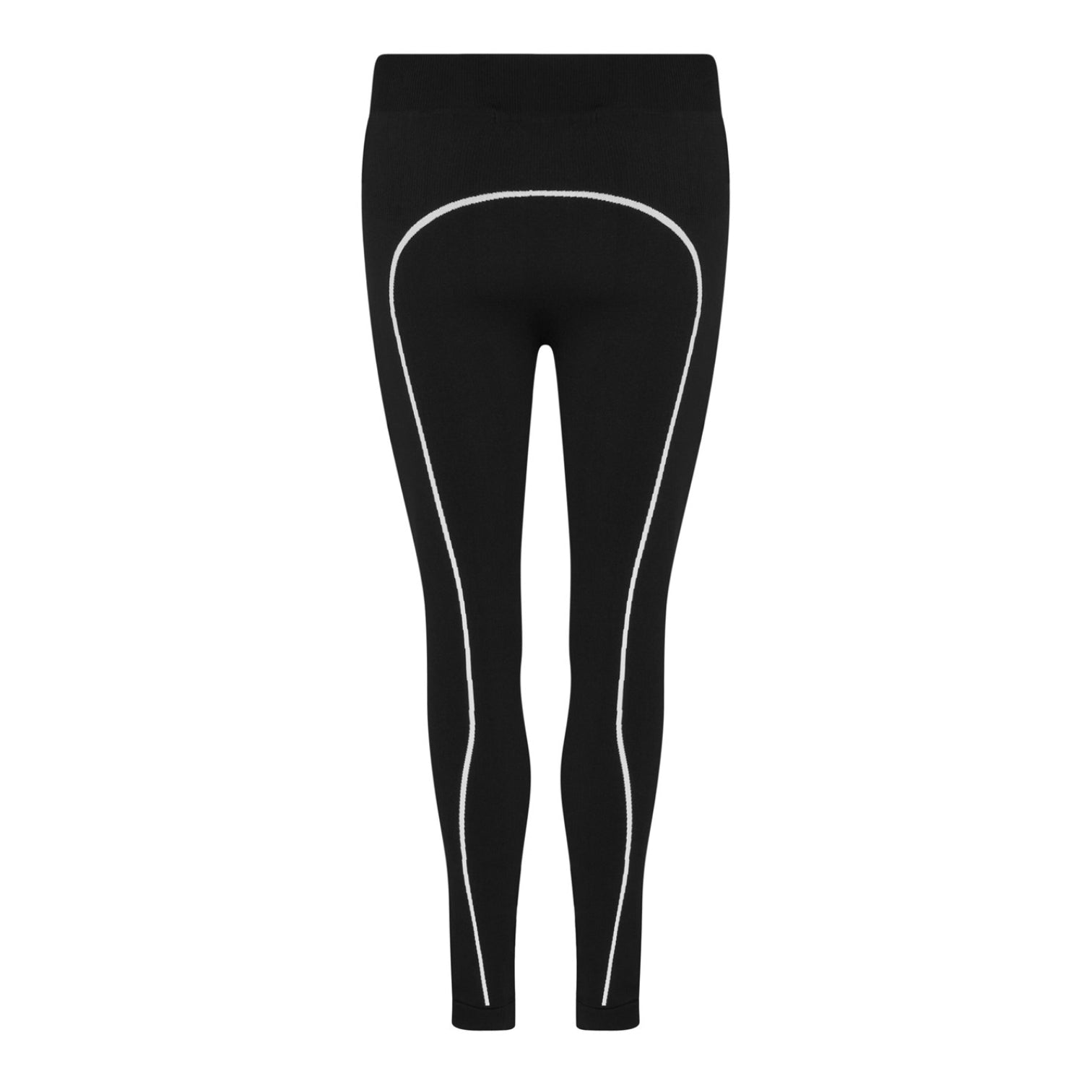 LUXURY HUB OFF WHITE WOMEN'S HIGH RISE SEAMLESS LEGGINGS