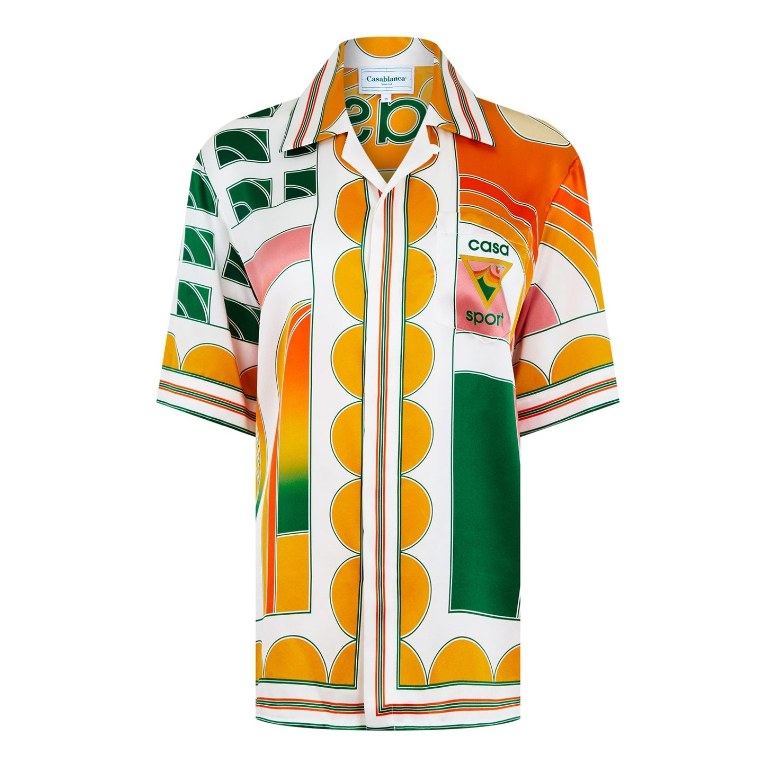 LUXURY HUB CASABLANCA SUMMER COURT CUBAN SHORT SLEEVE SHIRT