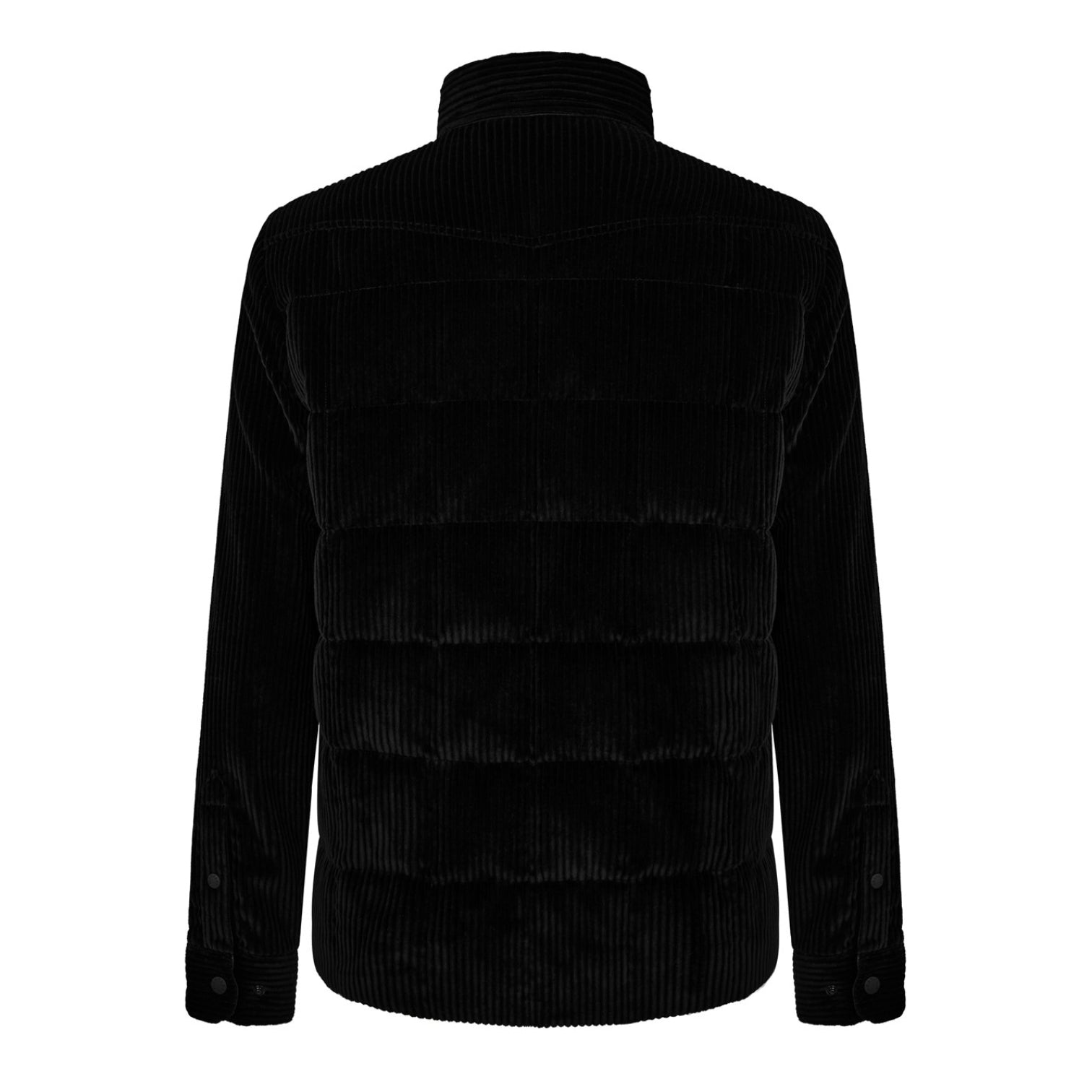 LUXURY HUB MONCLER GRENOBLE MEN'S GELT CORDUROY DOWN LONG SLEEVE HYBRID SHIRT