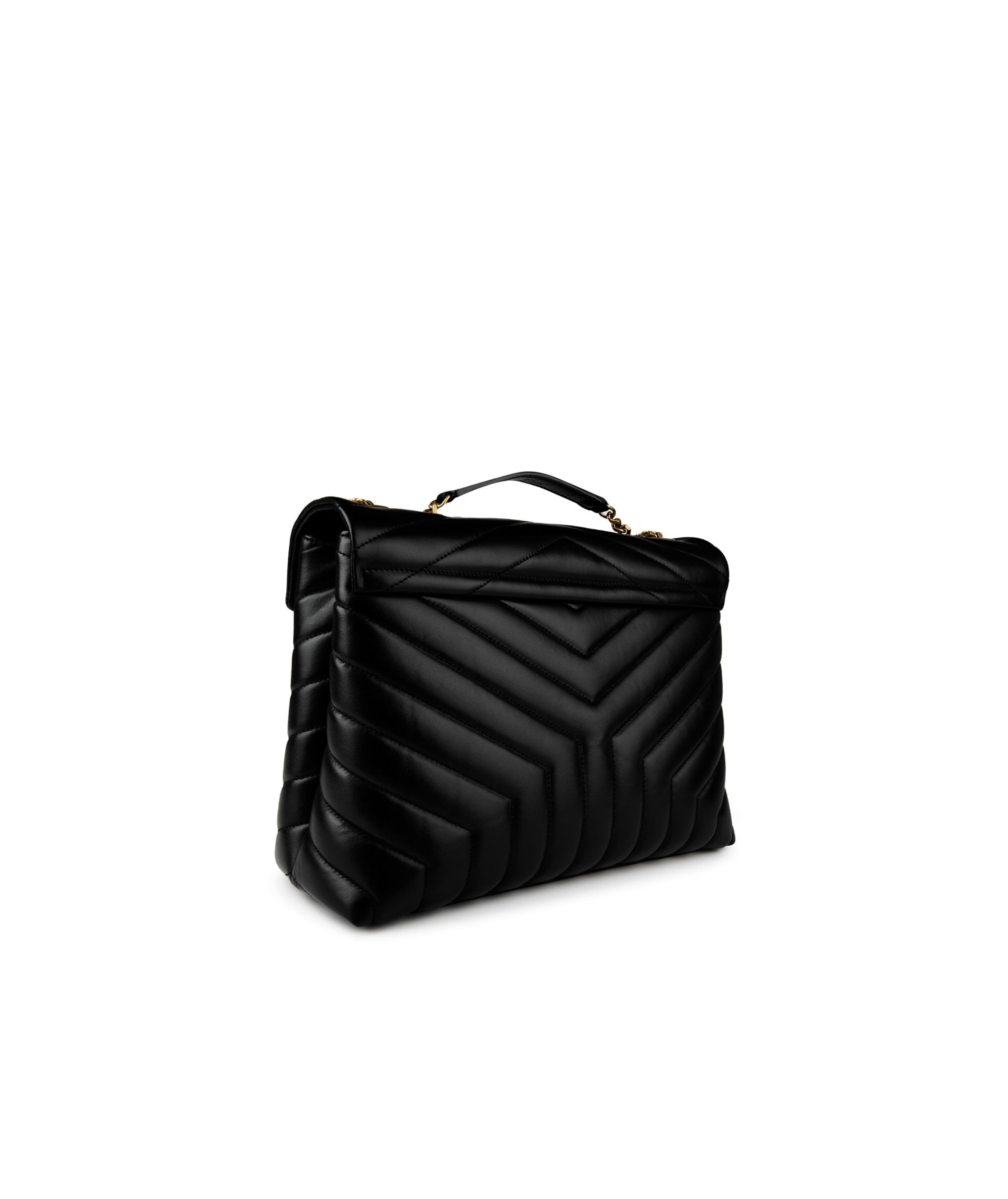 LUXURY HUB SAINT LAURENT MEDIUM QUILTED LOULOU SHOULDER BAG