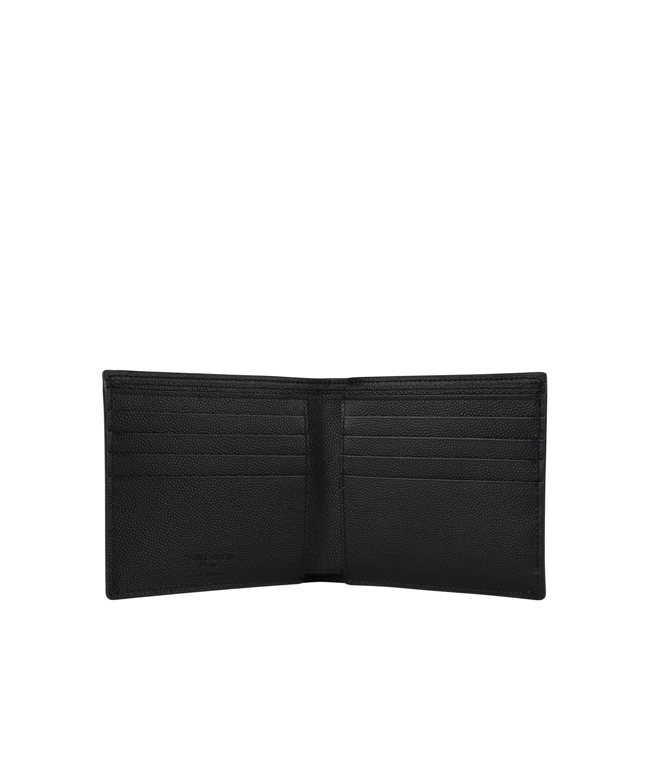 LUXURY HUB SAINT LAURENT EAST/WEST GRAINED LEATHER WALLET
