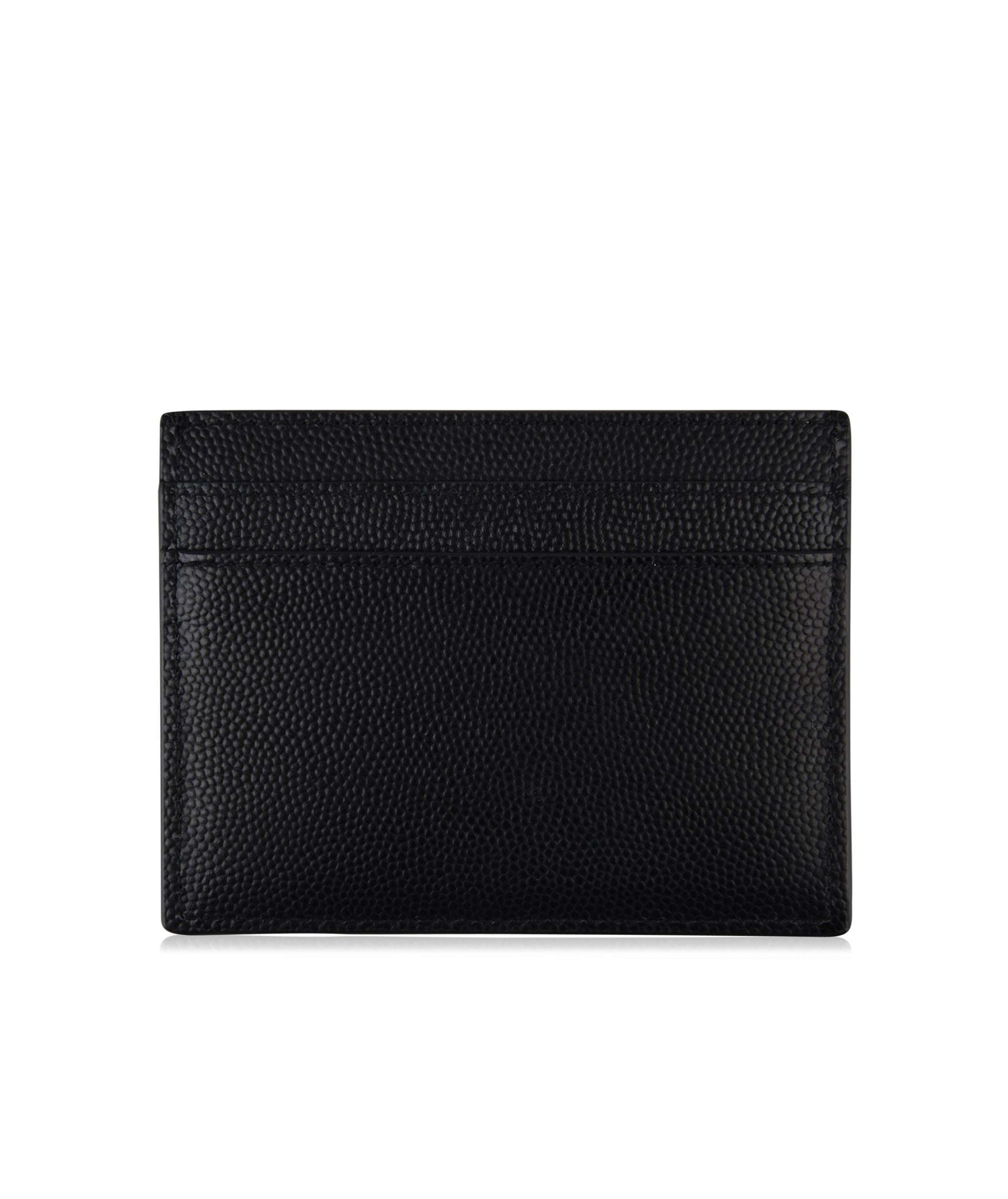 LUXURY HUB SAINT LAURENT GRAINED LEATHER CARD HOLDER