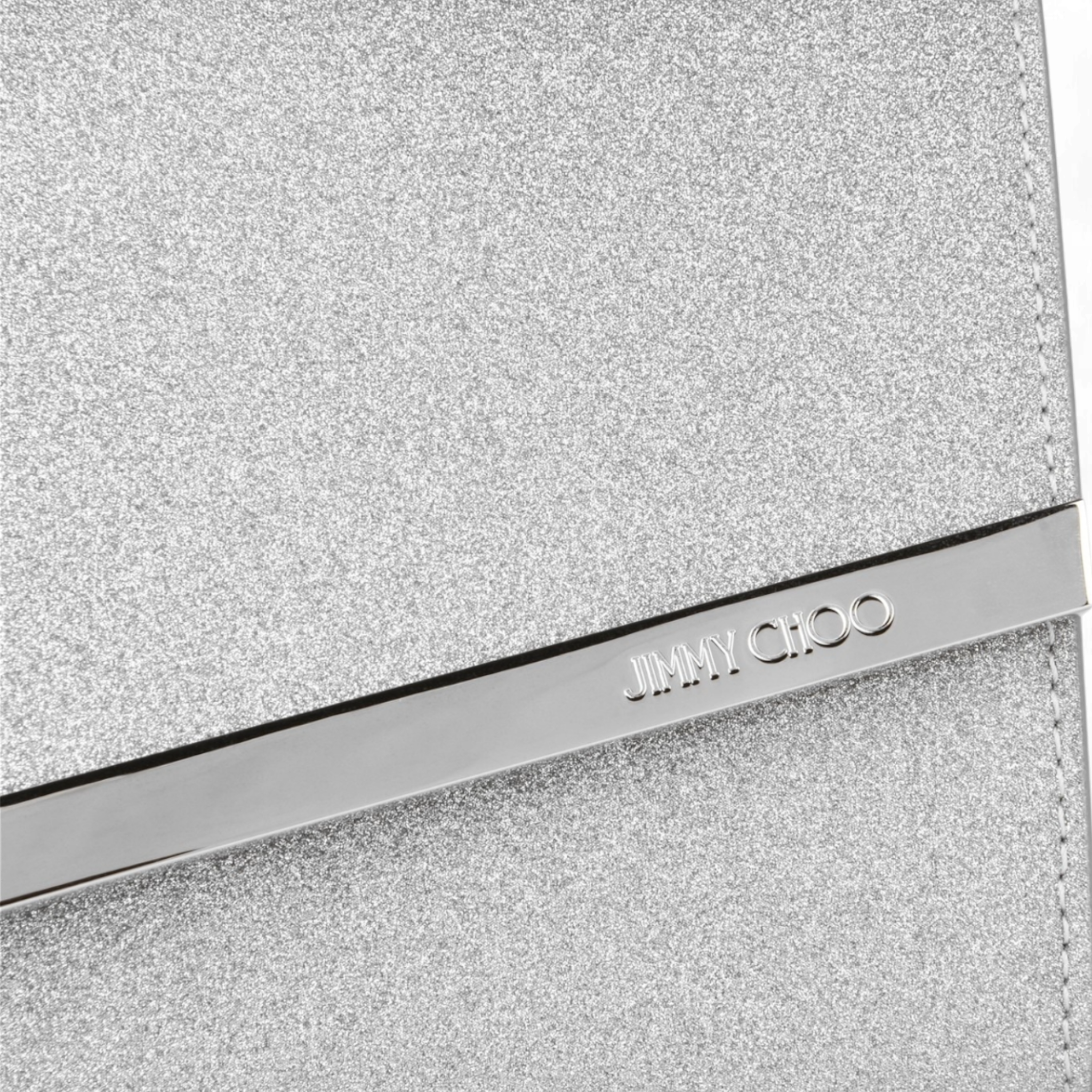 LUXURY HUB JIMMY CHOO EMMIE GLITTER CLUTCH BAG