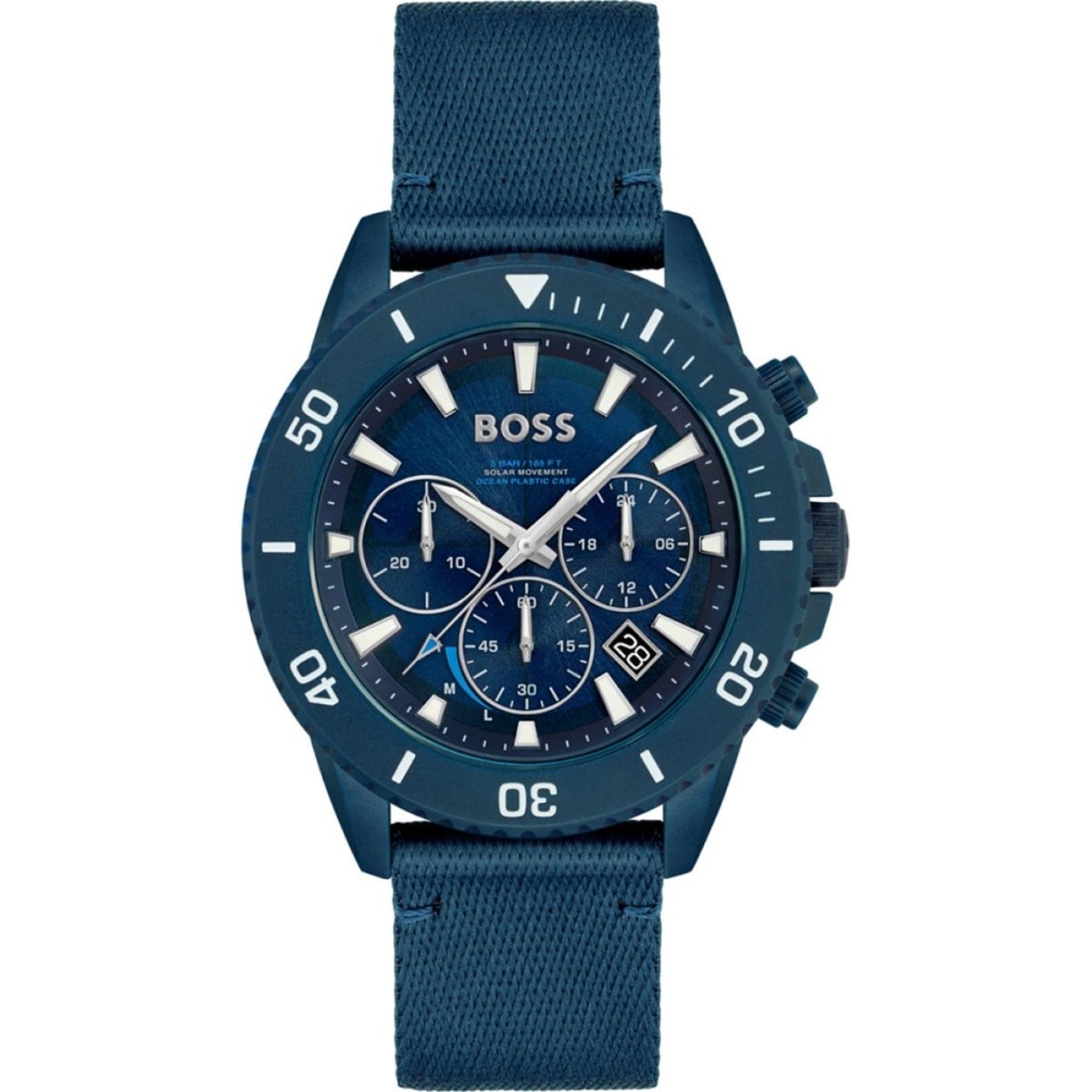 LUXURY HUB BOSS BOSS ADMIRAL OCEAN PLASTIC BLUE WATCH