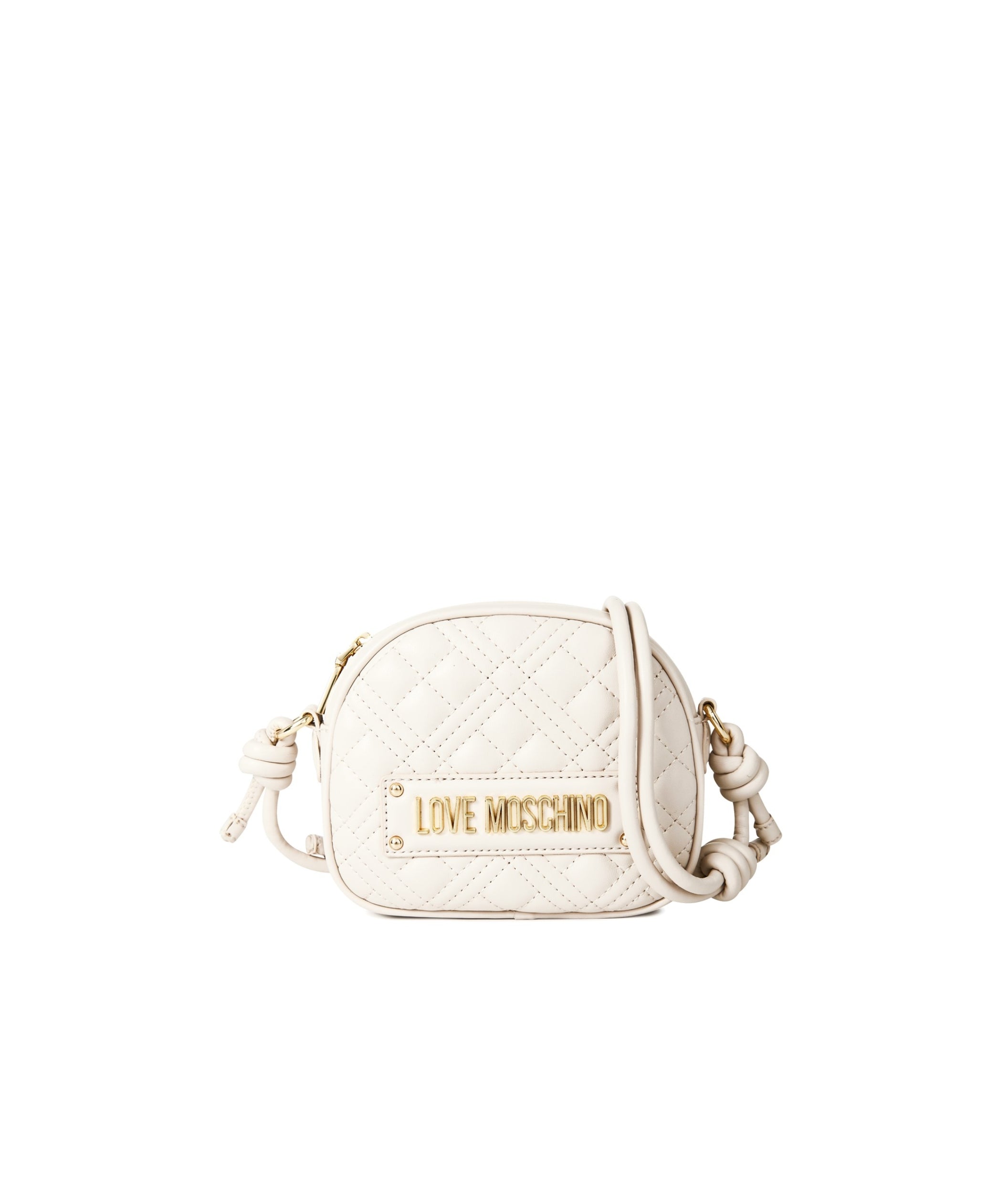 LUXURY HUB LOVE MOSCHINO SUPER QUILT OVAL BAG