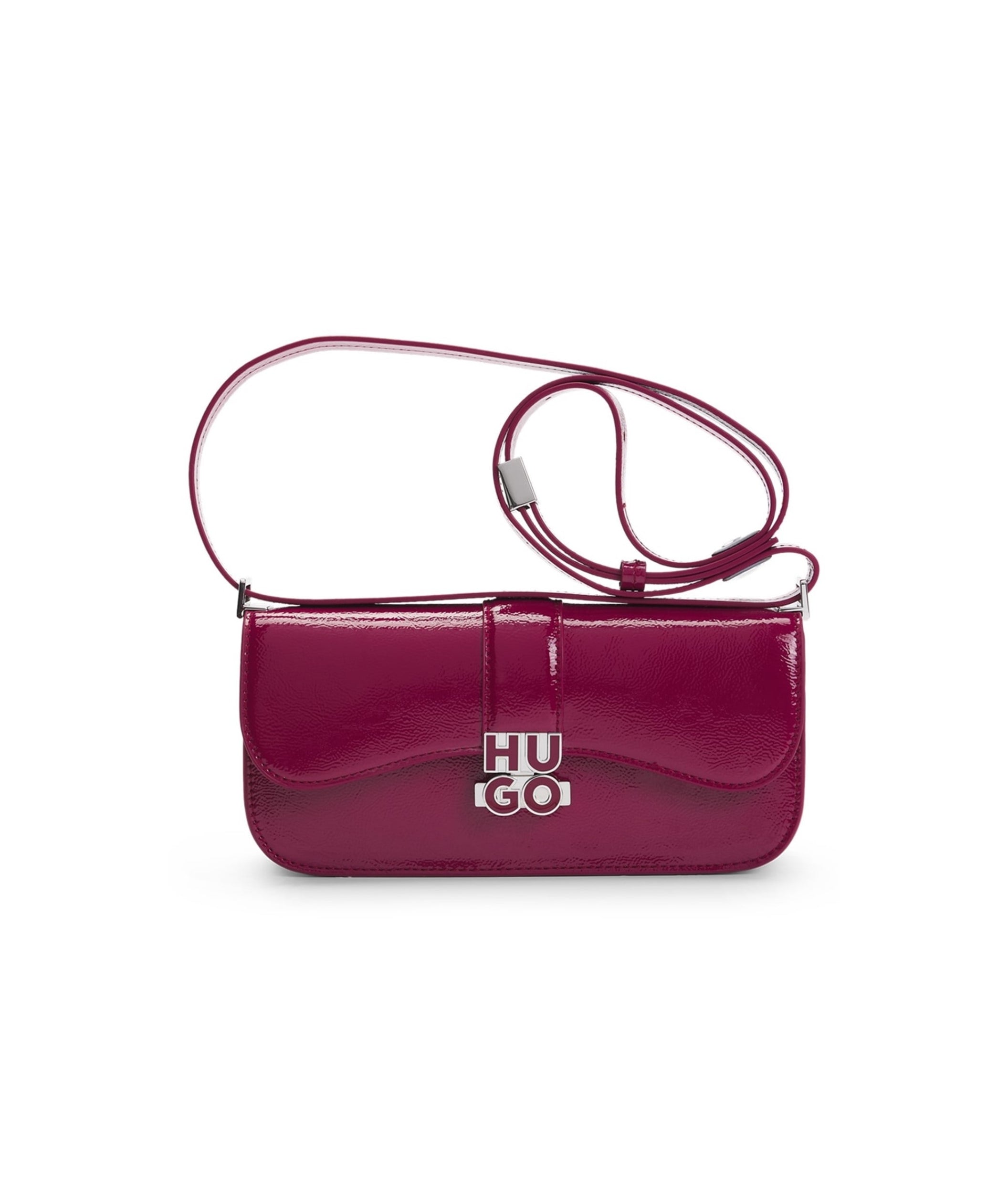 LUXURY HUB HUGO FAUX LEATHER SHOULDER BAG