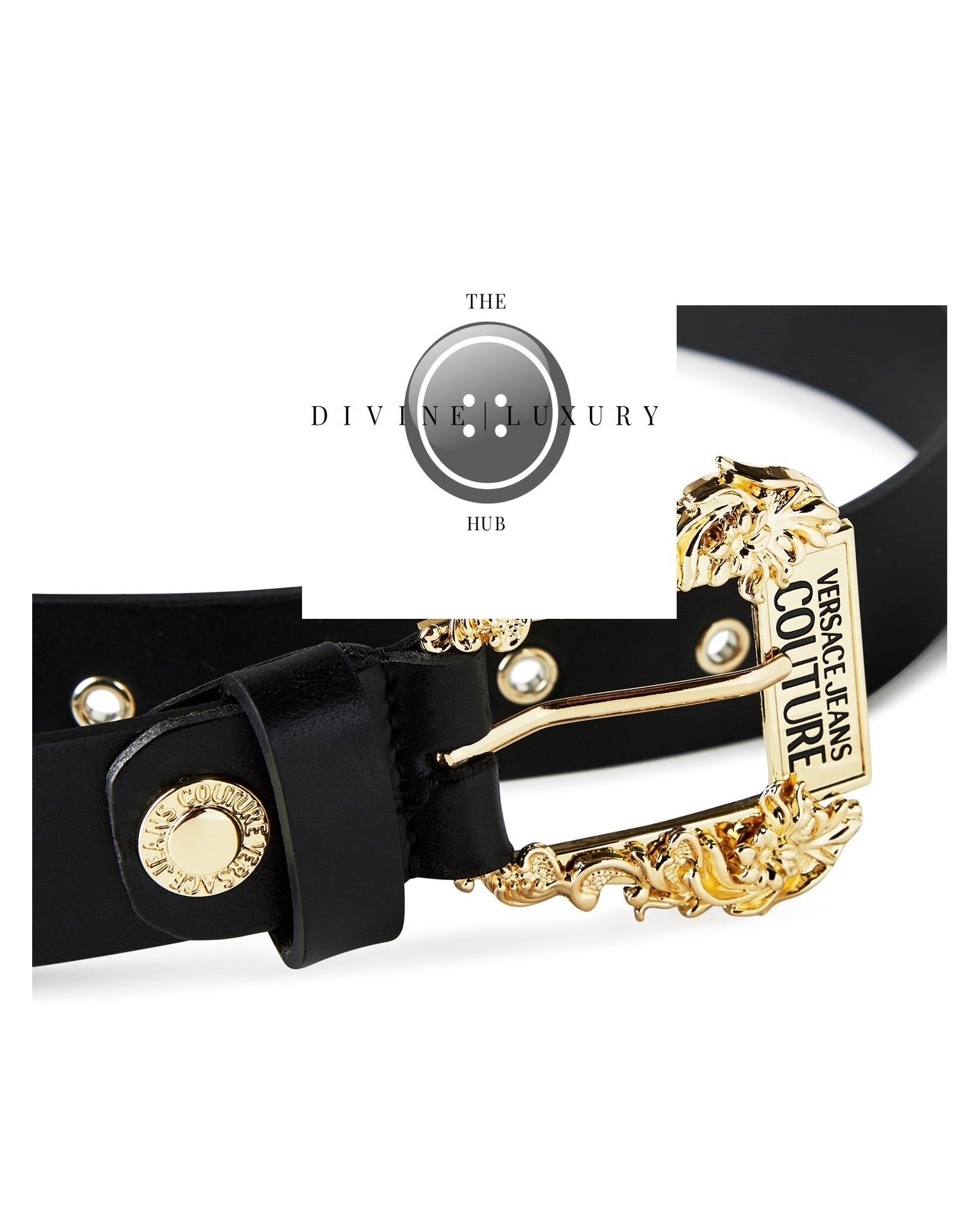 LUXURY HUB VERSACE JEANS COUTURE VJC LOGO BELT