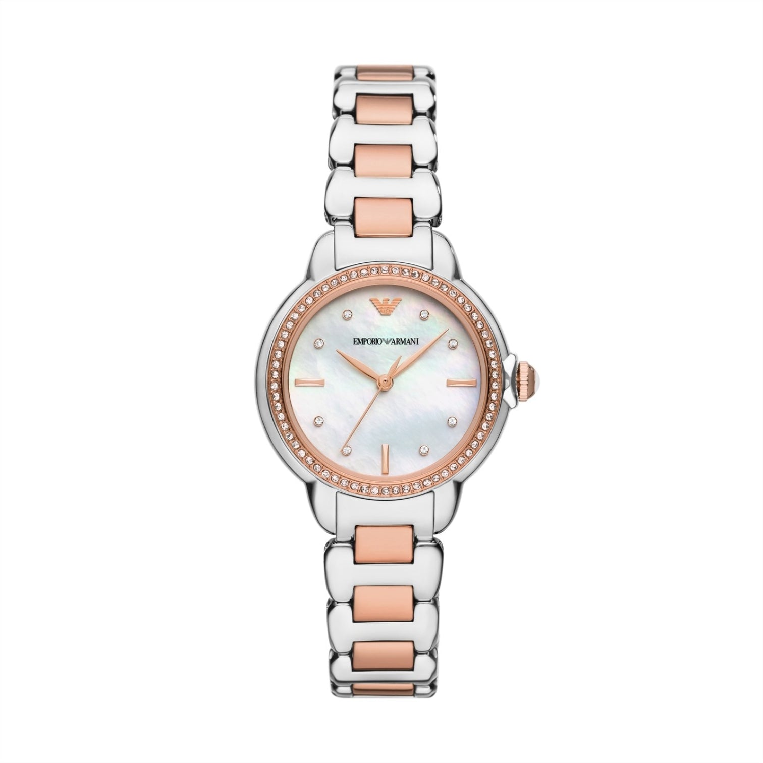 LUXURY HUB EMPORIO ARMANI WOMEN'S THREE-HAND, STAINLESS STEEL WATCH