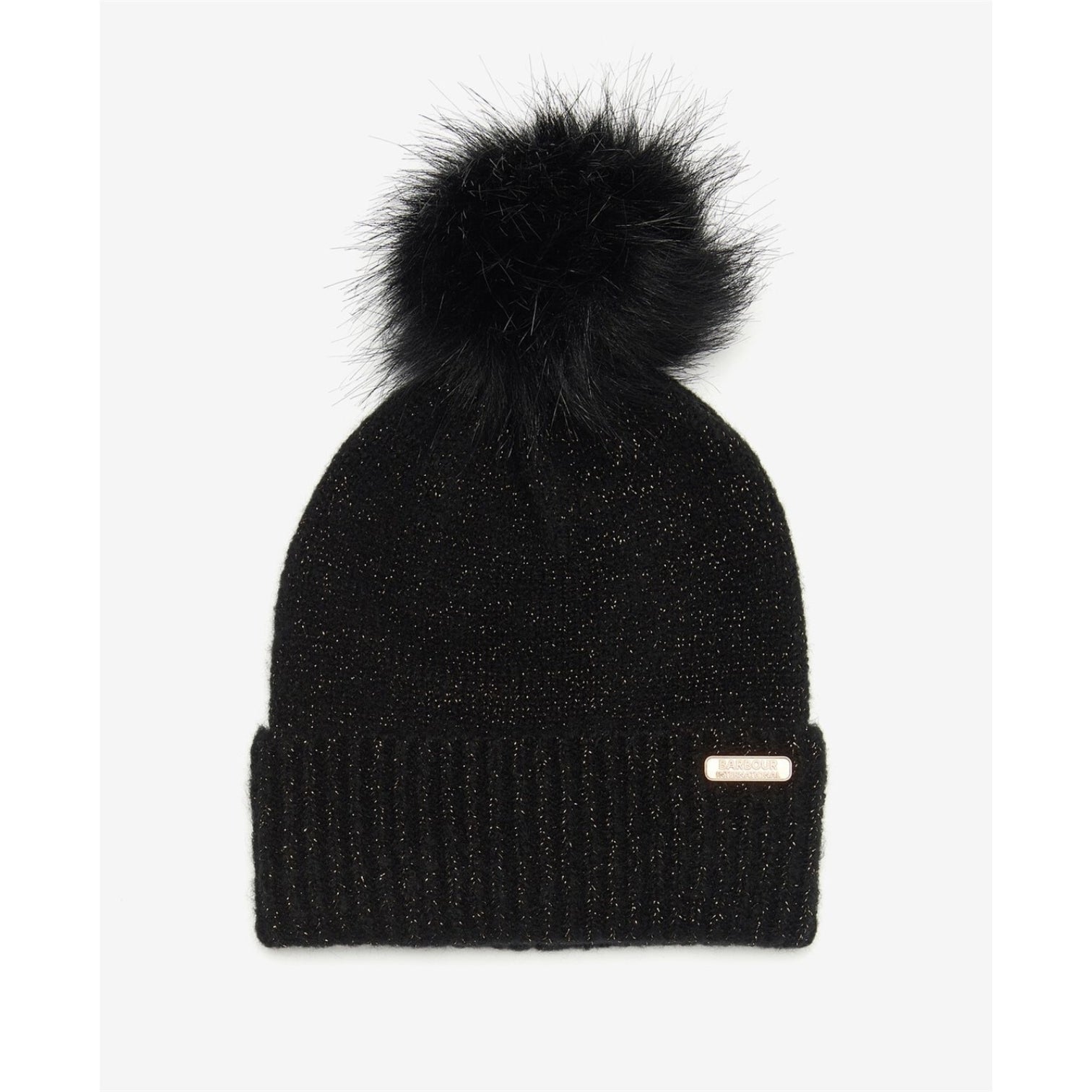 LUXURY HUB BARBOUR INTERNATIONAL SPARKLE BEANIE & SCARF GIFT SET