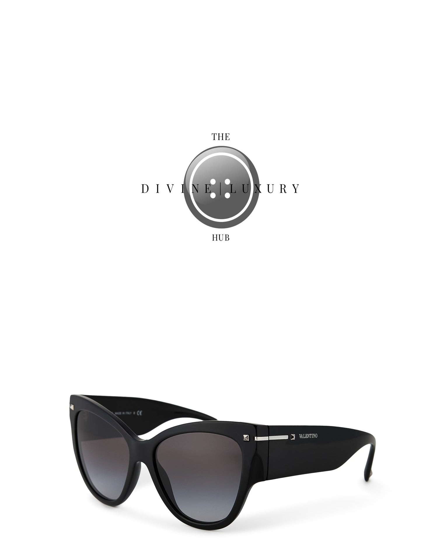 LUXURY HUB VALENTINO OVERSIZED CAT EYE SUNGLASSES