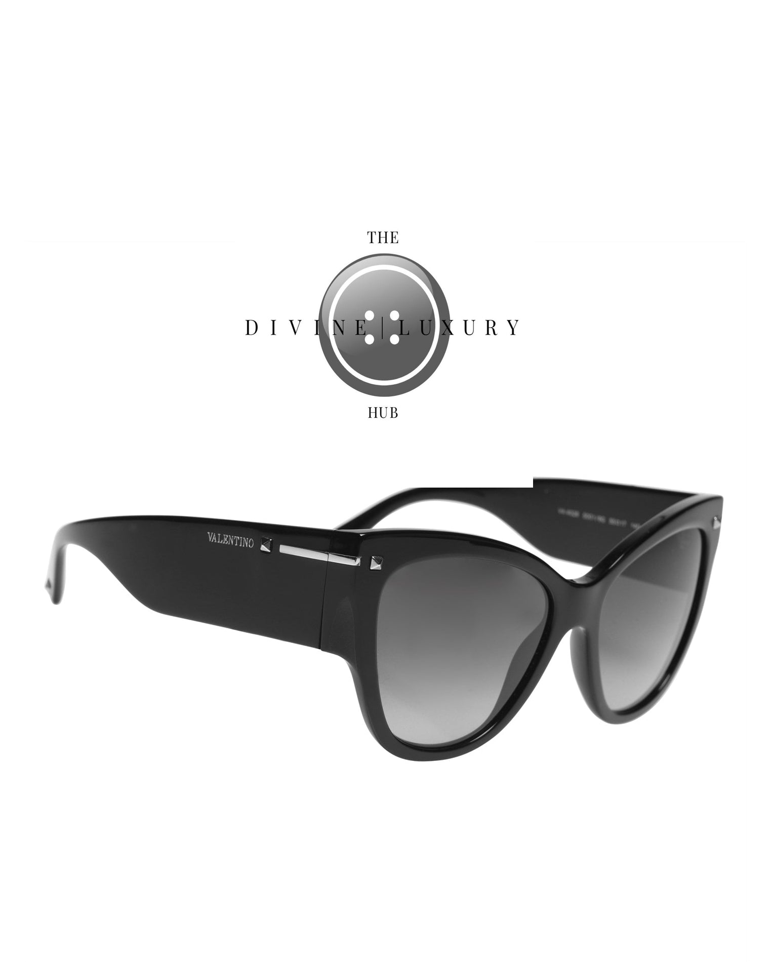 LUXURY HUB VALENTINO OVERSIZED CAT EYE SUNGLASSES