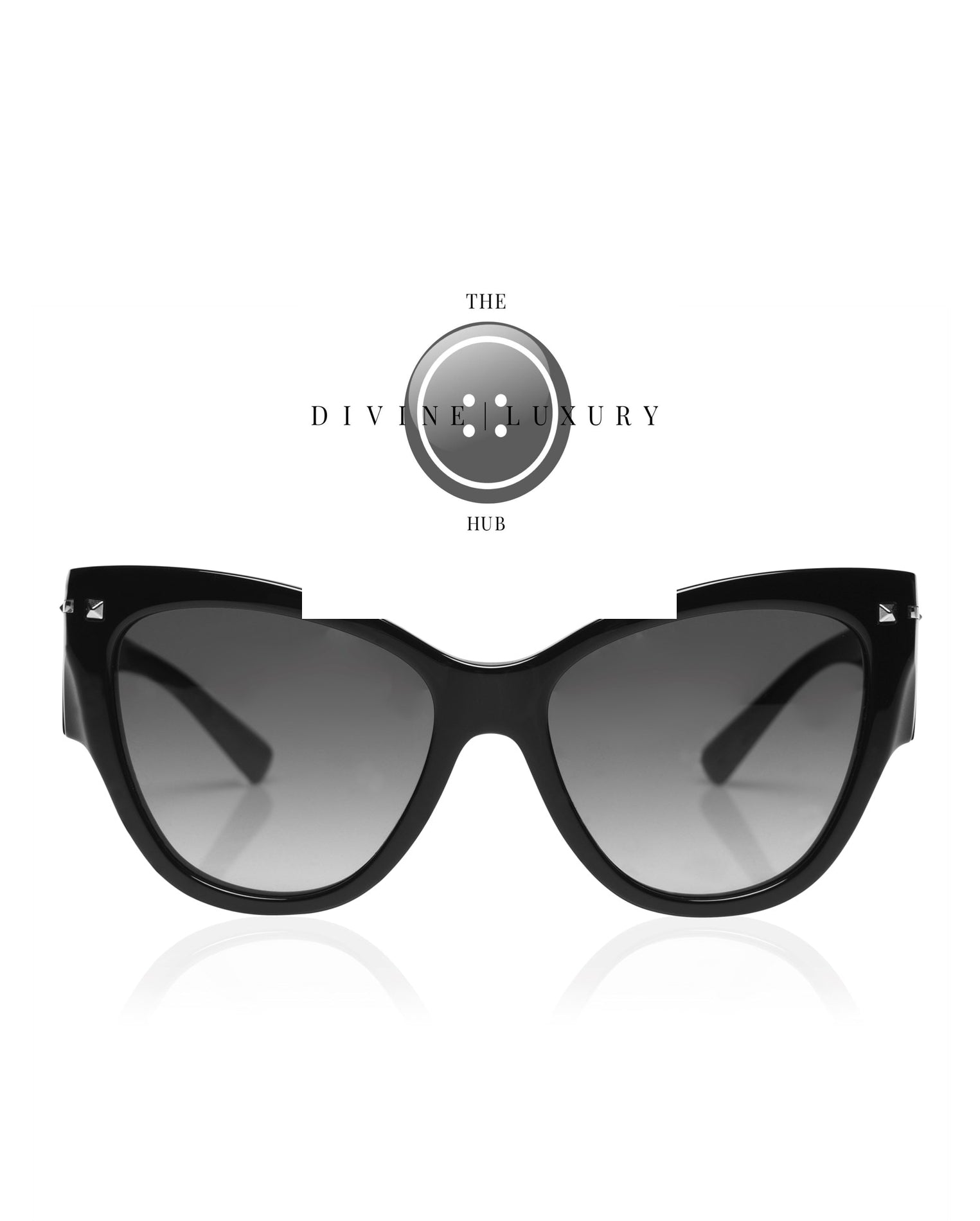 LUXURY HUB VALENTINO OVERSIZED CAT EYE SUNGLASSES