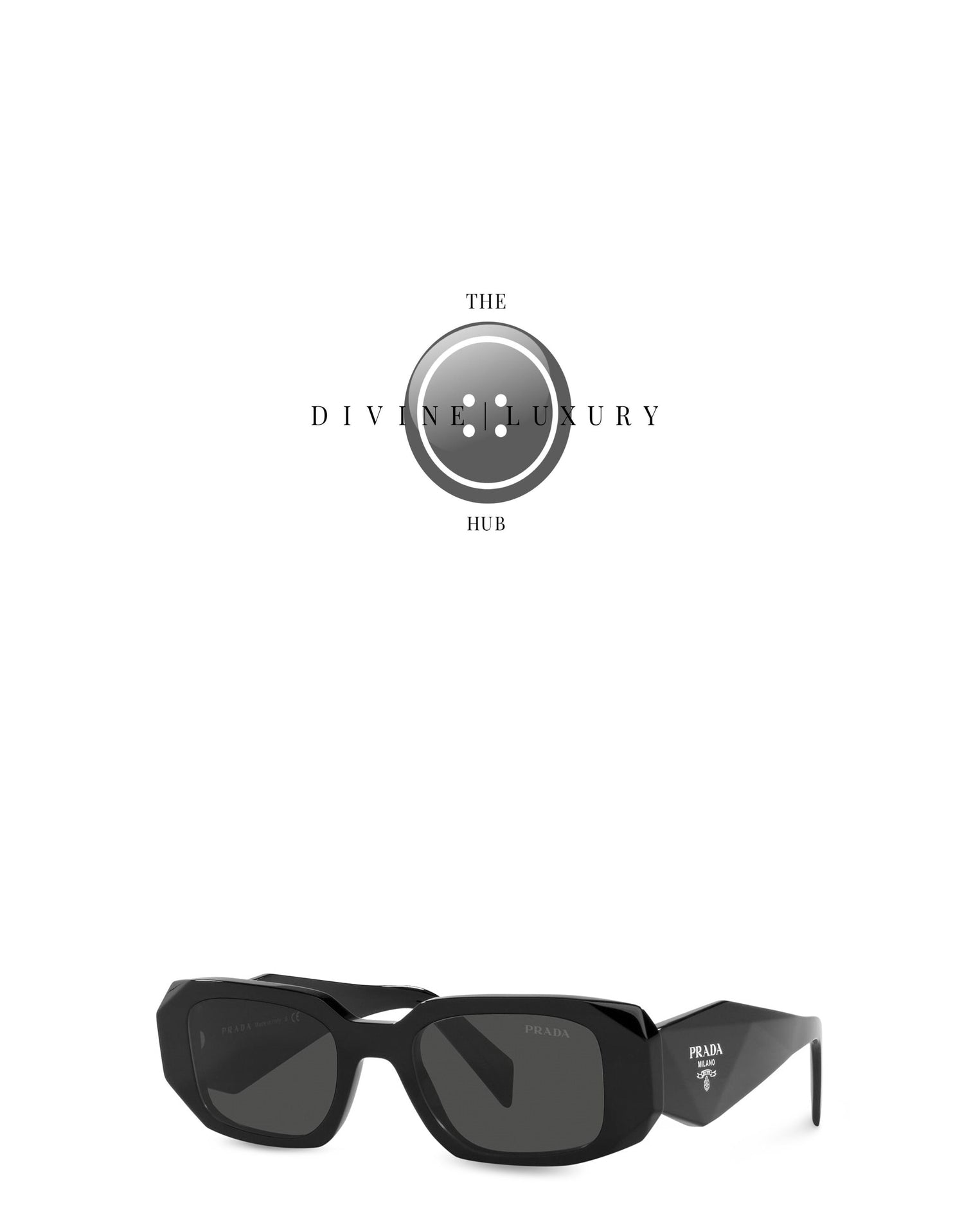 LUXURY HUB PRADA RECTANGULAR SUNGLASSES WOMENS