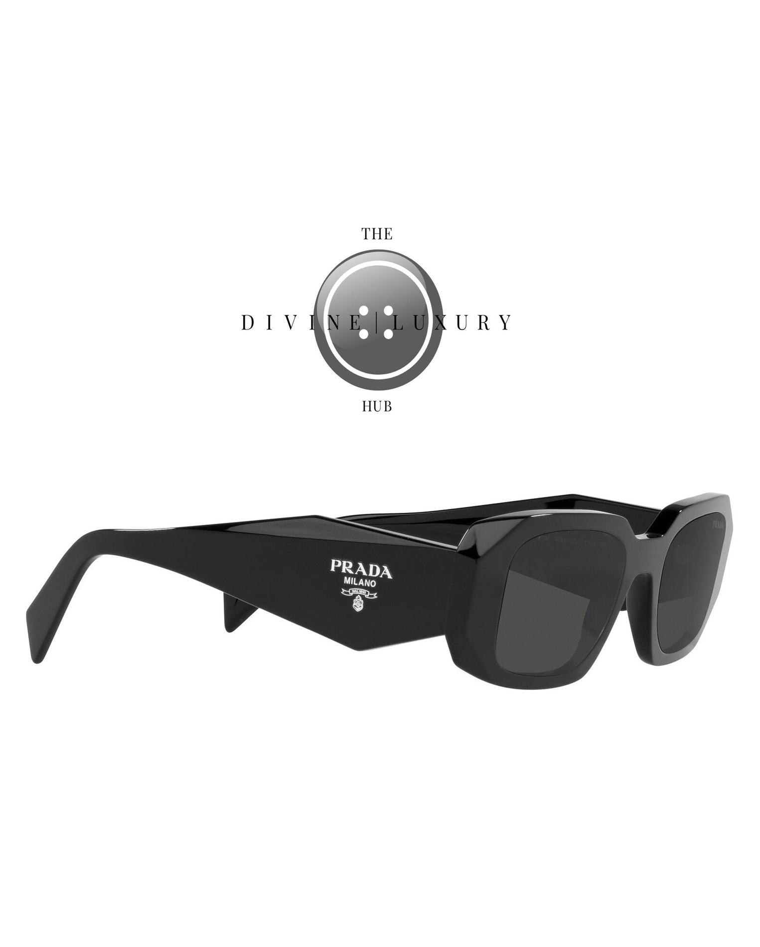 LUXURY HUB PRADA RECTANGULAR SUNGLASSES WOMENS
