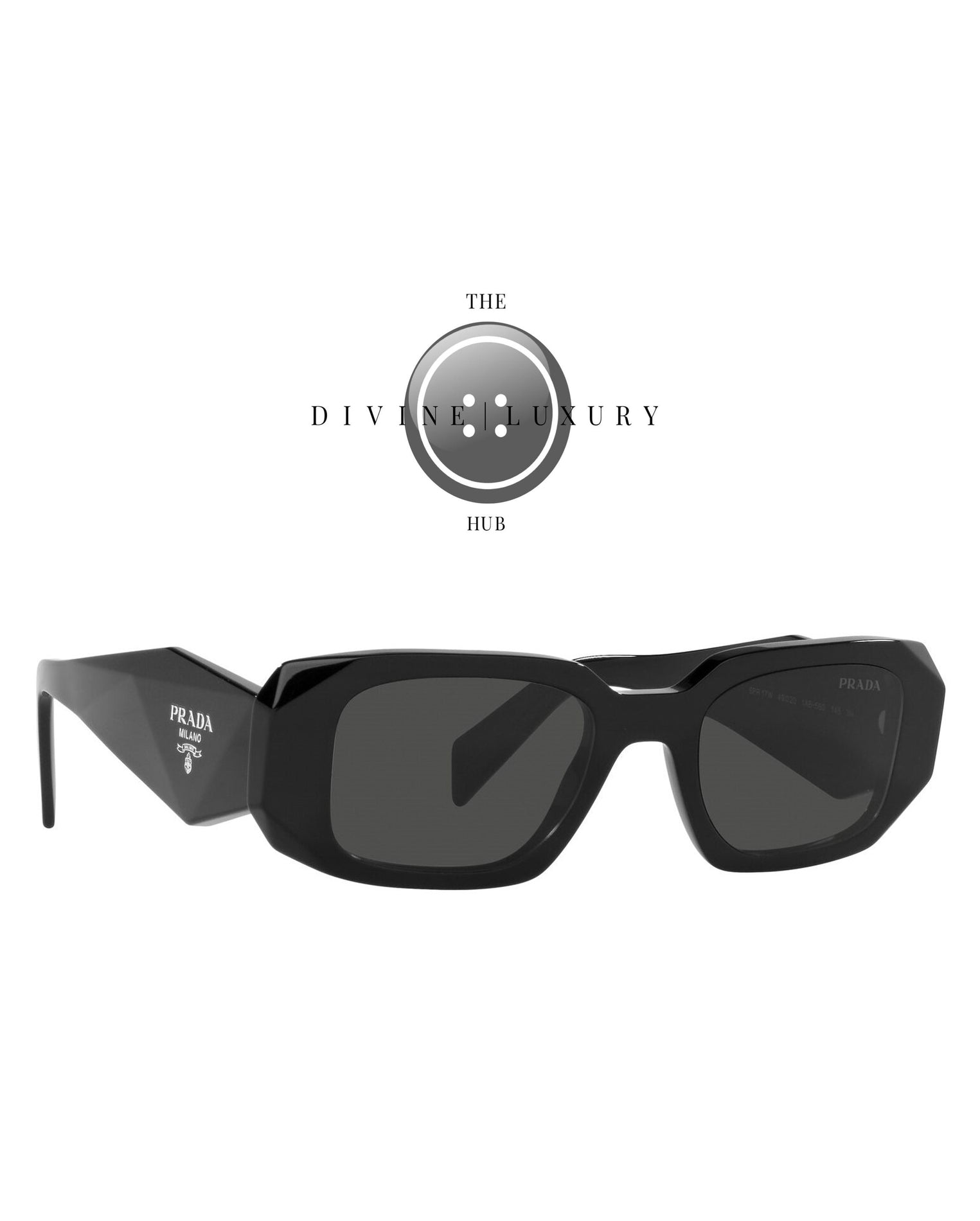 LUXURY HUB PRADA RECTANGULAR SUNGLASSES WOMENS