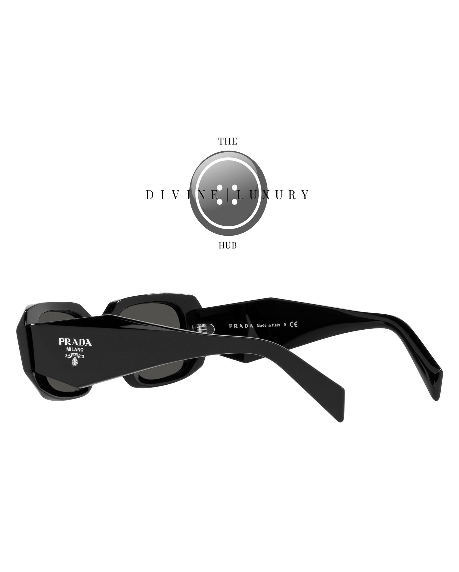 LUXURY HUB PRADA RECTANGULAR SUNGLASSES WOMENS