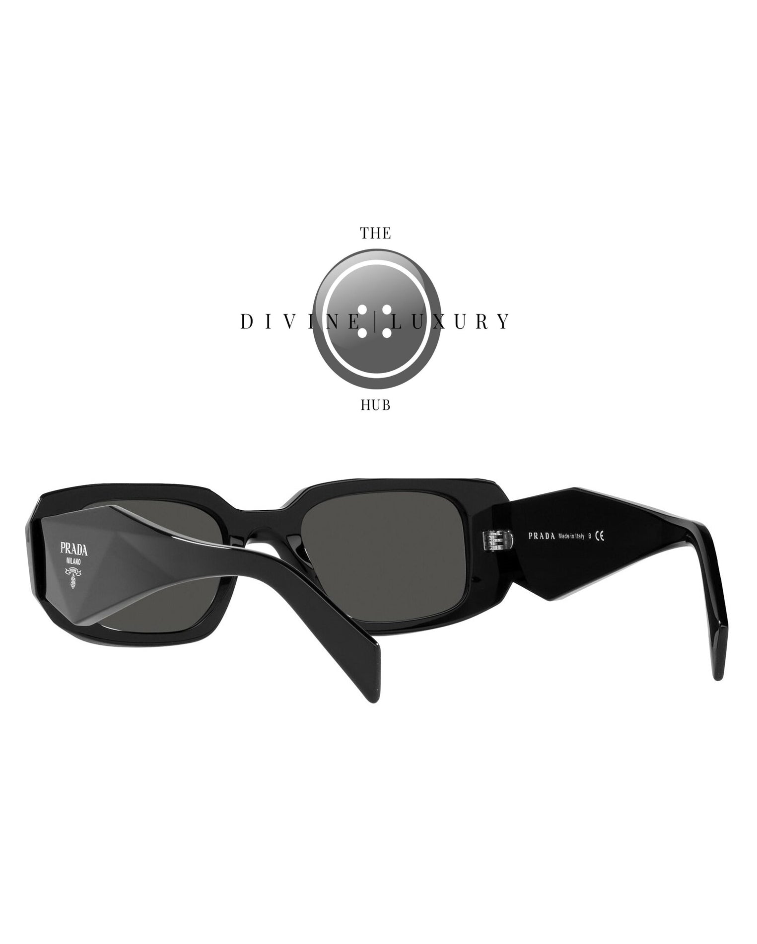 LUXURY HUB PRADA RECTANGULAR SUNGLASSES WOMENS