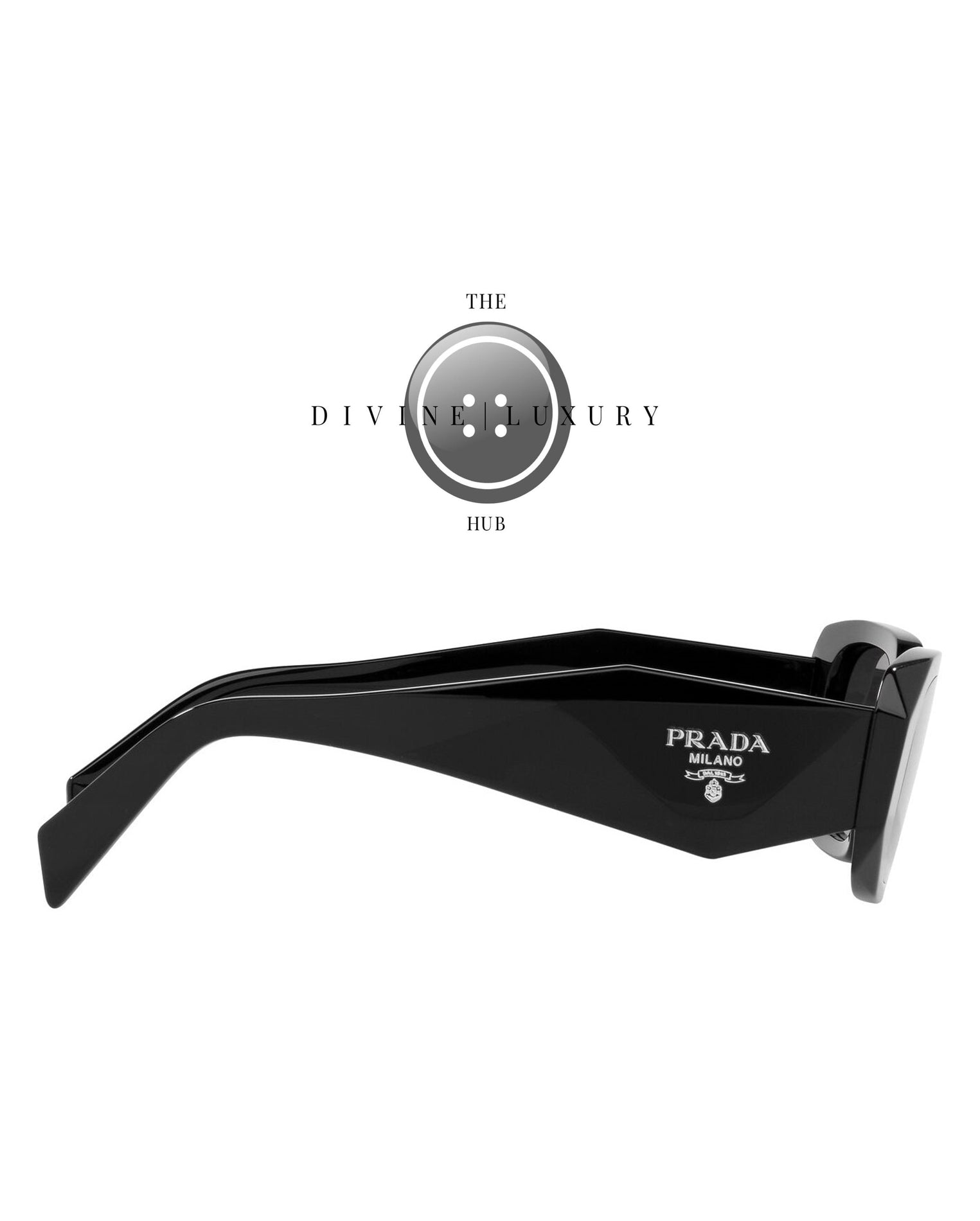 LUXURY HUB PRADA RECTANGULAR SUNGLASSES WOMENS