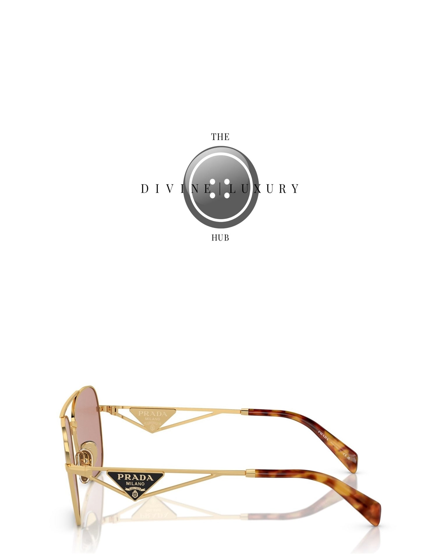 LUXURY HUB PRADA TRIANGLE LOGO SUNGLASSES