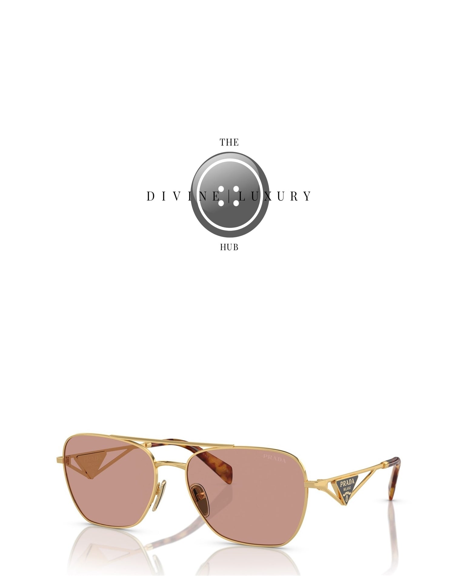 LUXURY HUB PRADA TRIANGLE LOGO SUNGLASSES