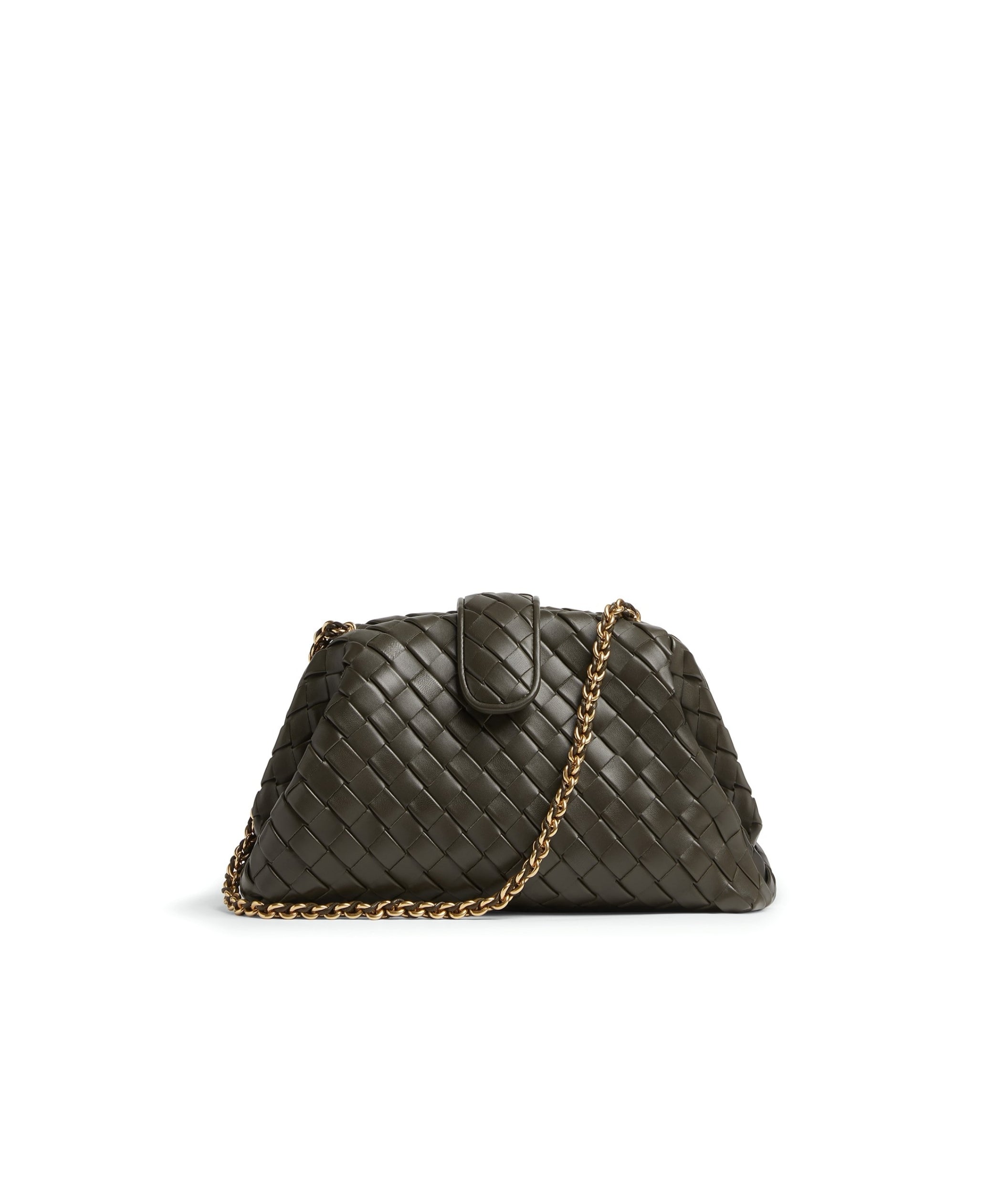 LUXURY HUB BOTTEGA VENETA LAUREN 1980 TEEN CLUTCH WITH CHAIN
