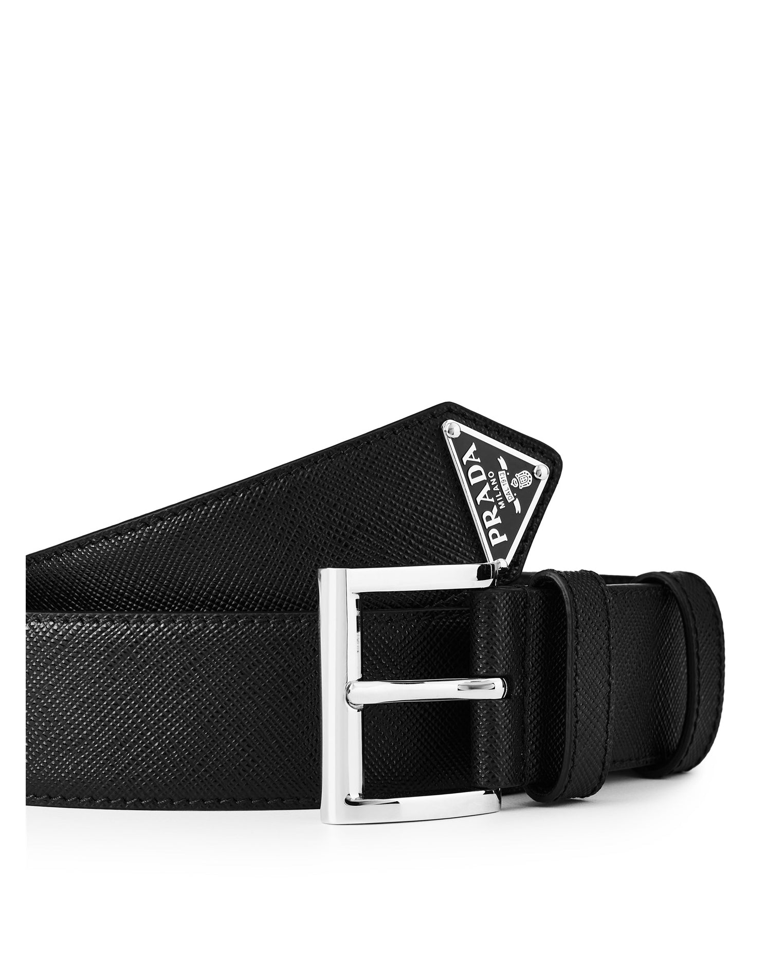 LUXURY HUB PRADA TRIANGLE LOGO BELT