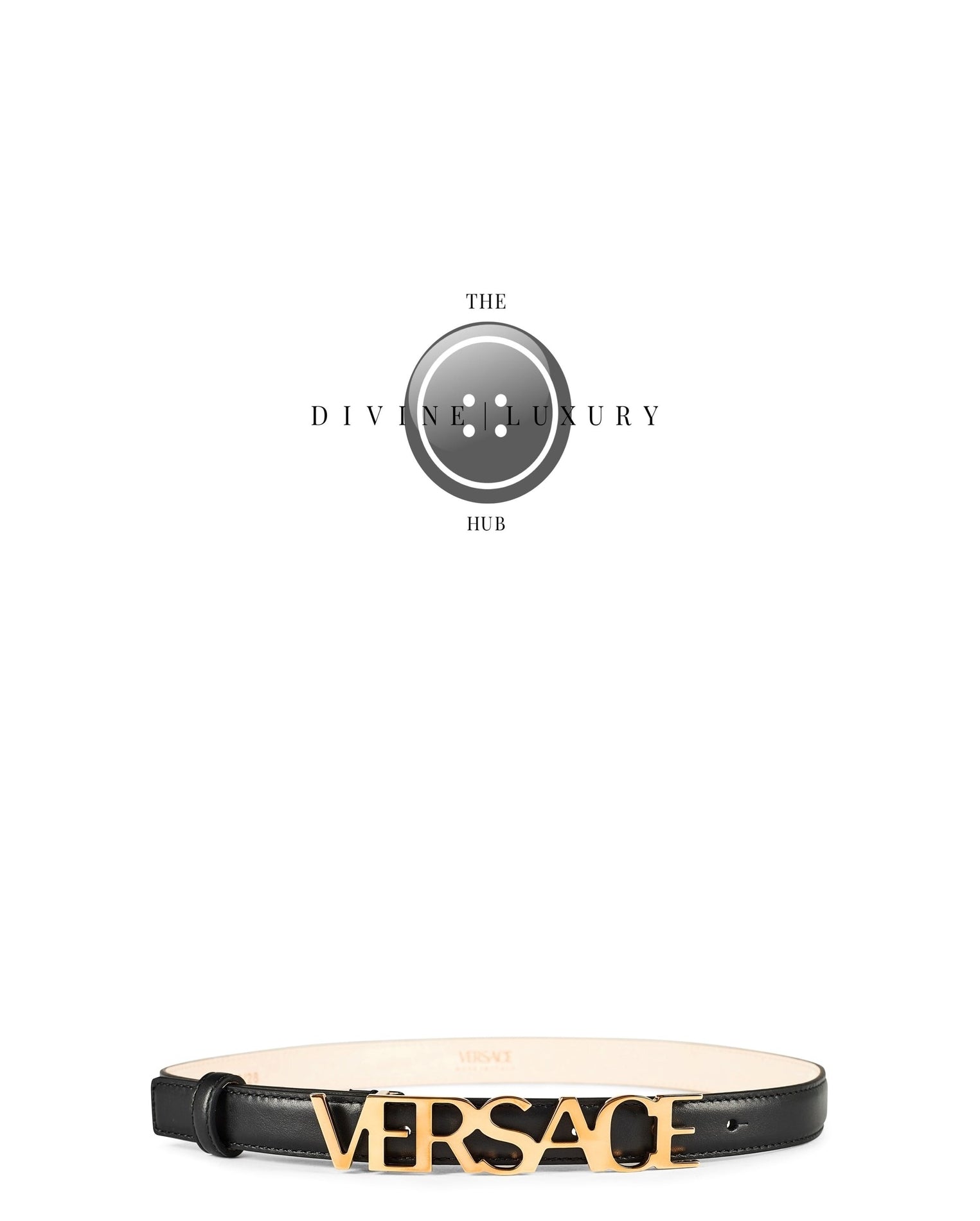 LUXURY HUB VERSACE LOGO BELT