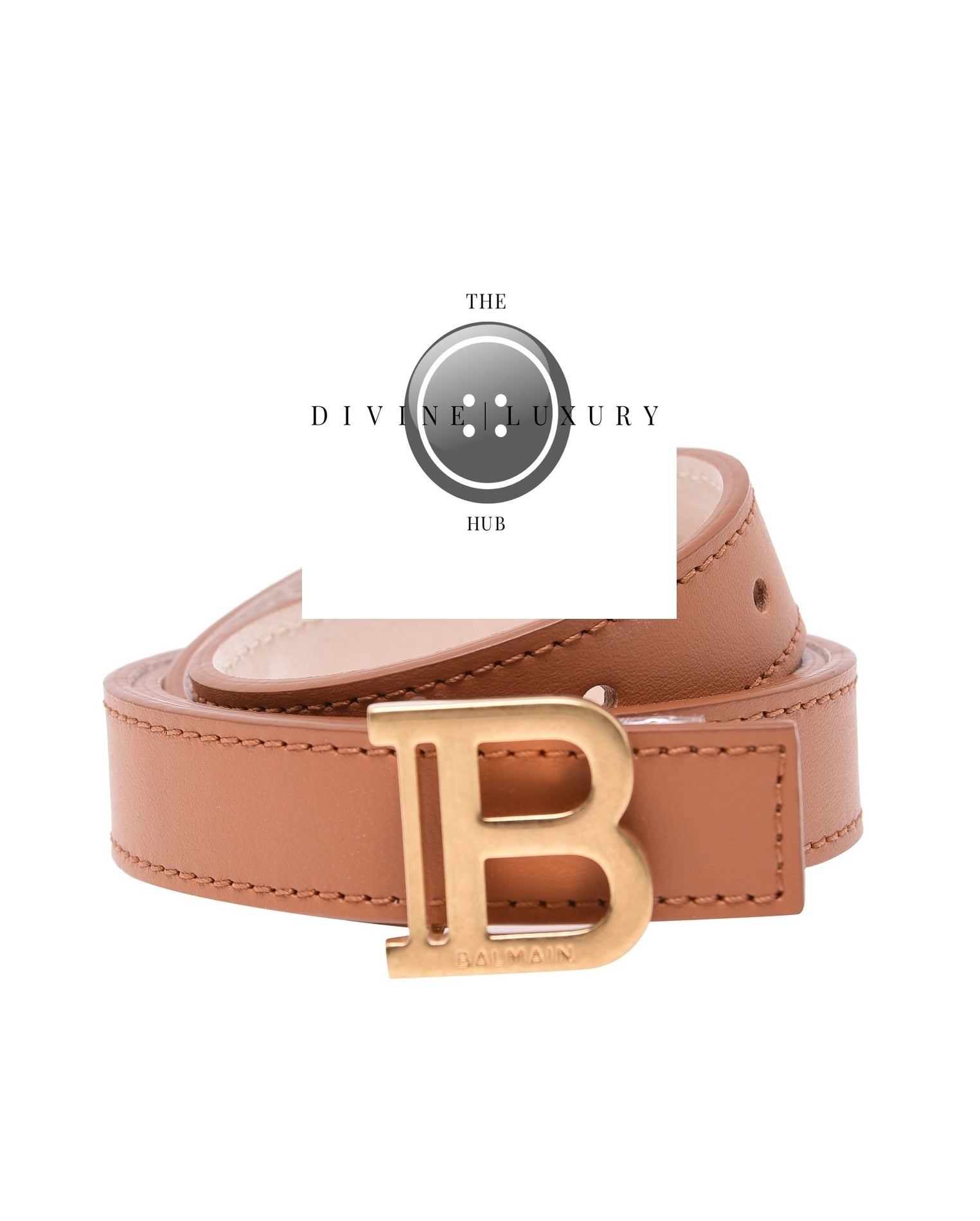 LUXURY HUB BALMAIN 2 CM REVERSIBLE LEATHER BELT