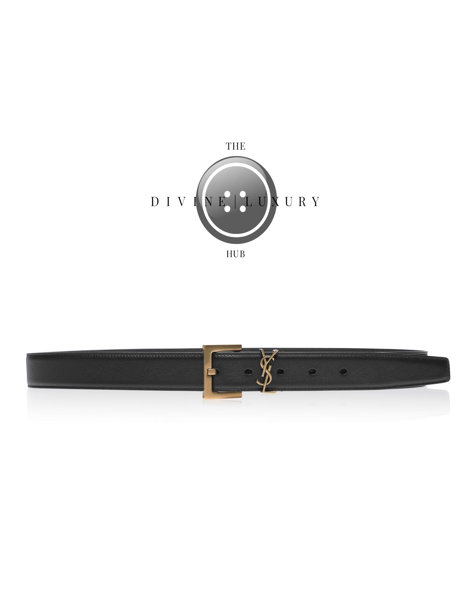 LUXURY HUB SAINT LAURENT SMOOTH CASSANDRE BELT
