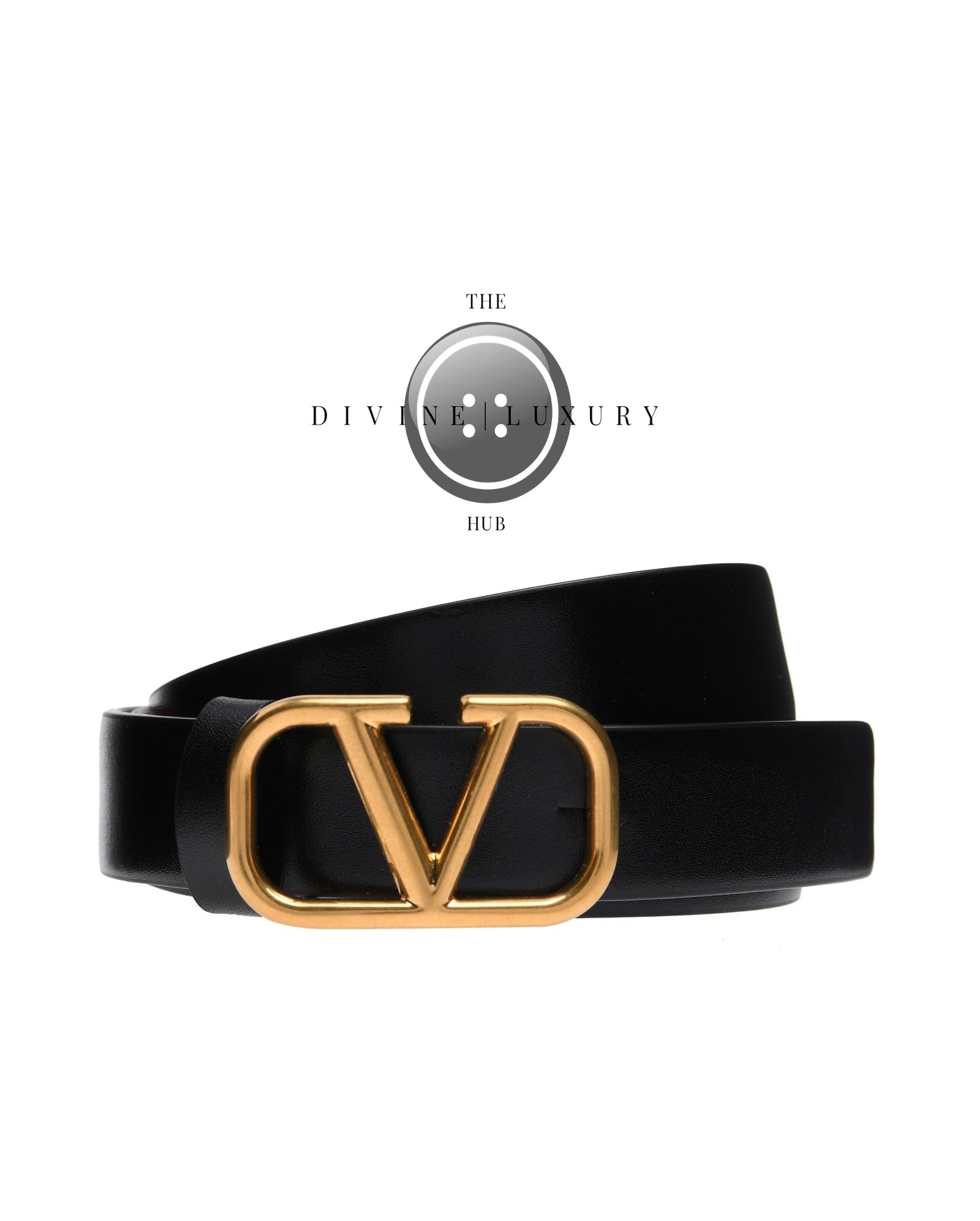 LUXURY HUB VALENTINO GARAVANI V LOGO 2CM REVERSIBLE BELT