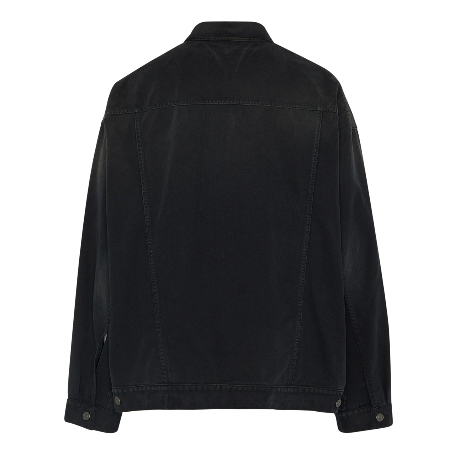 LUXURY HUB BALENCIAGA SIZE STICKER DENIM JACKET