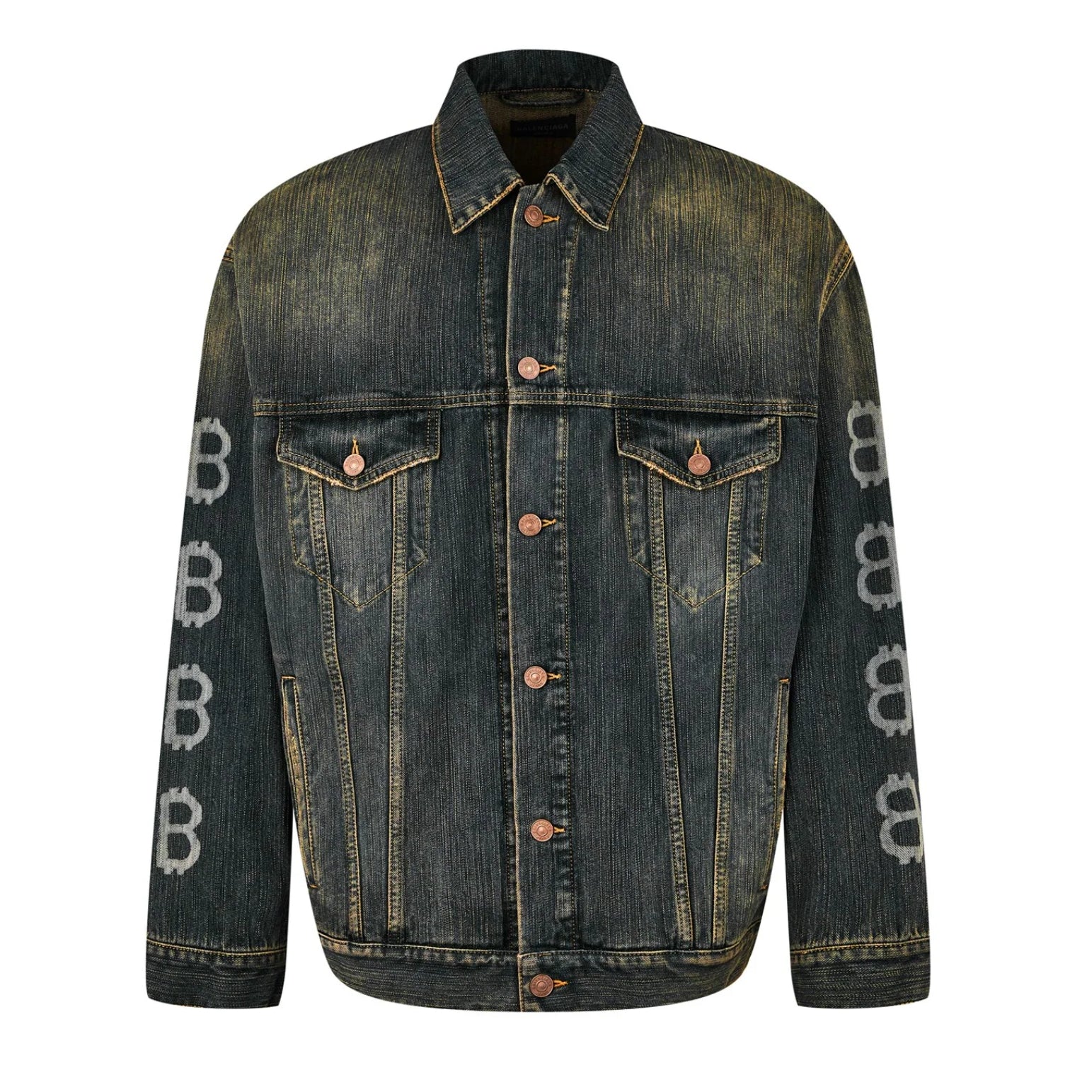 LUXURY HUB BALENCIAGA BAL CRYPTO DENIM JACKET